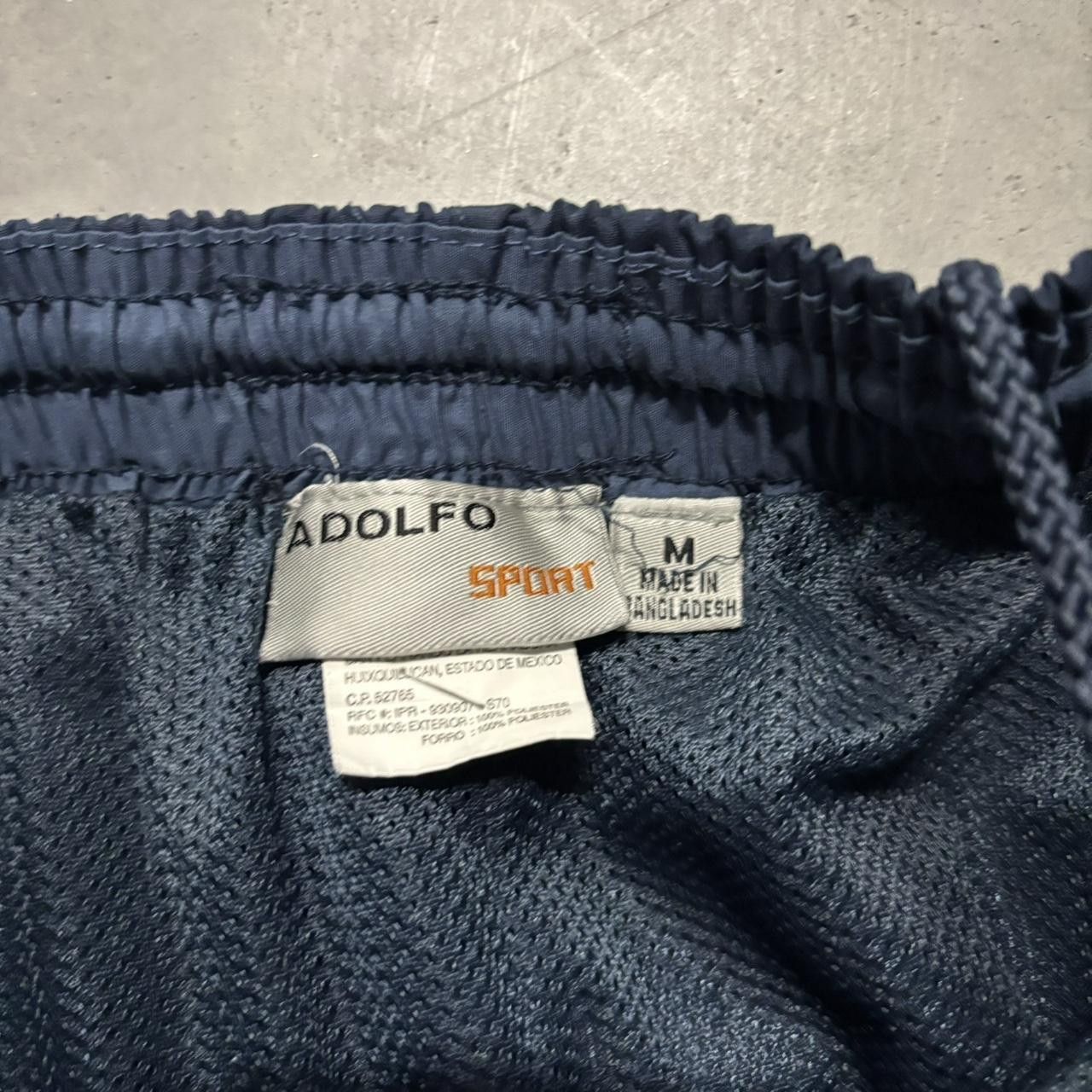 Japanese Brand × Vintage Crazy Vintage Y2K/2000s Baggy Navy Blue Striped Skater Track Pants! Size US 32 / EU 48 - 6 Thumbnail
