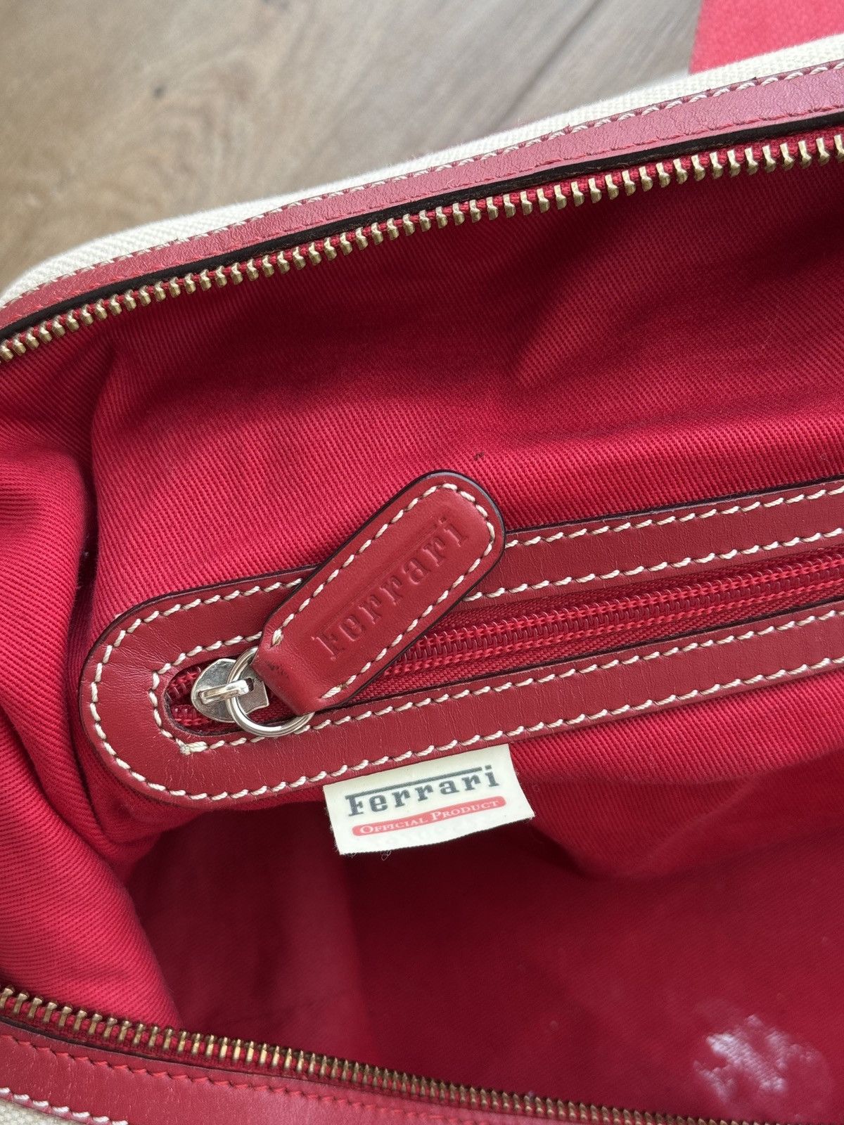 Other Vintage Ferrari Formula 1 Club Canvas & Leather Travel Bag Size ONE SIZE - 14 Thumbnail