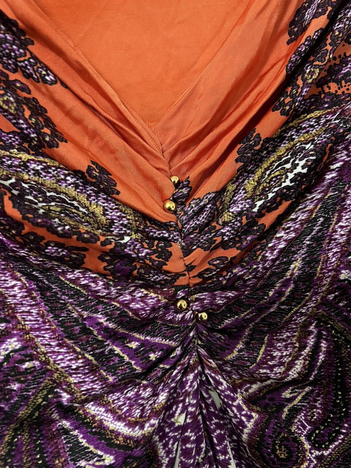 Roberto Cavalli Roberto cavalli M violet orange flowers Size M / US 6-8 / IT 42-44 - 4 Thumbnail