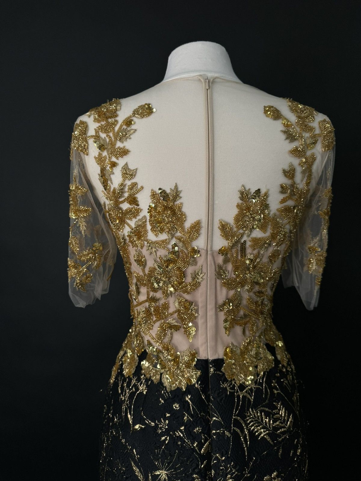 Other Brand New US 10 PAMELLA ROLAND Beaded Embroidered Gown Size L / US 10 / IT 46 - 9 Thumbnail