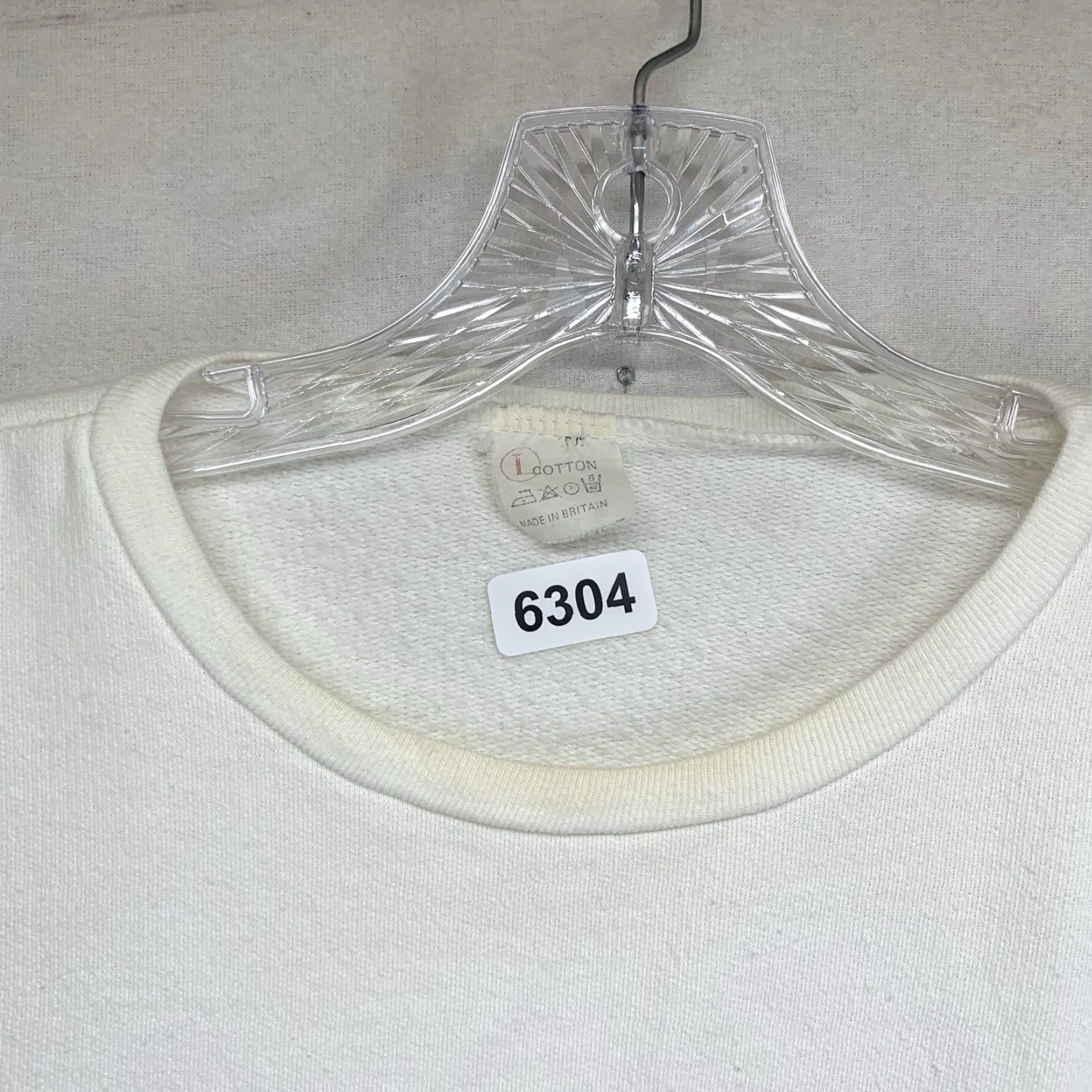 Vintage VINTAGE Scandinavian Balloon Society Sweatshirt Unisex Adult Medium White Graphic Print 80s Rare Size US M / EU 48-50 / 2 - 5 Thumbnail