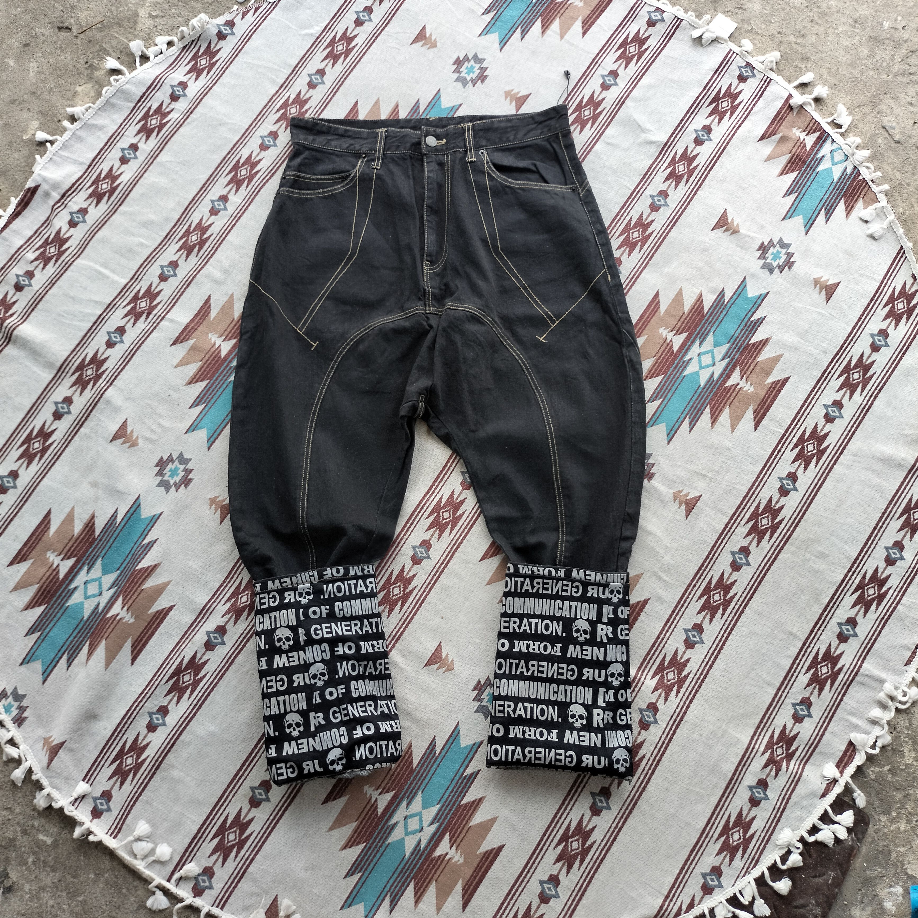 PPFM PPFM printed inner leg curve pants Size US 32 / EU 48 - 1 Thumbnail
