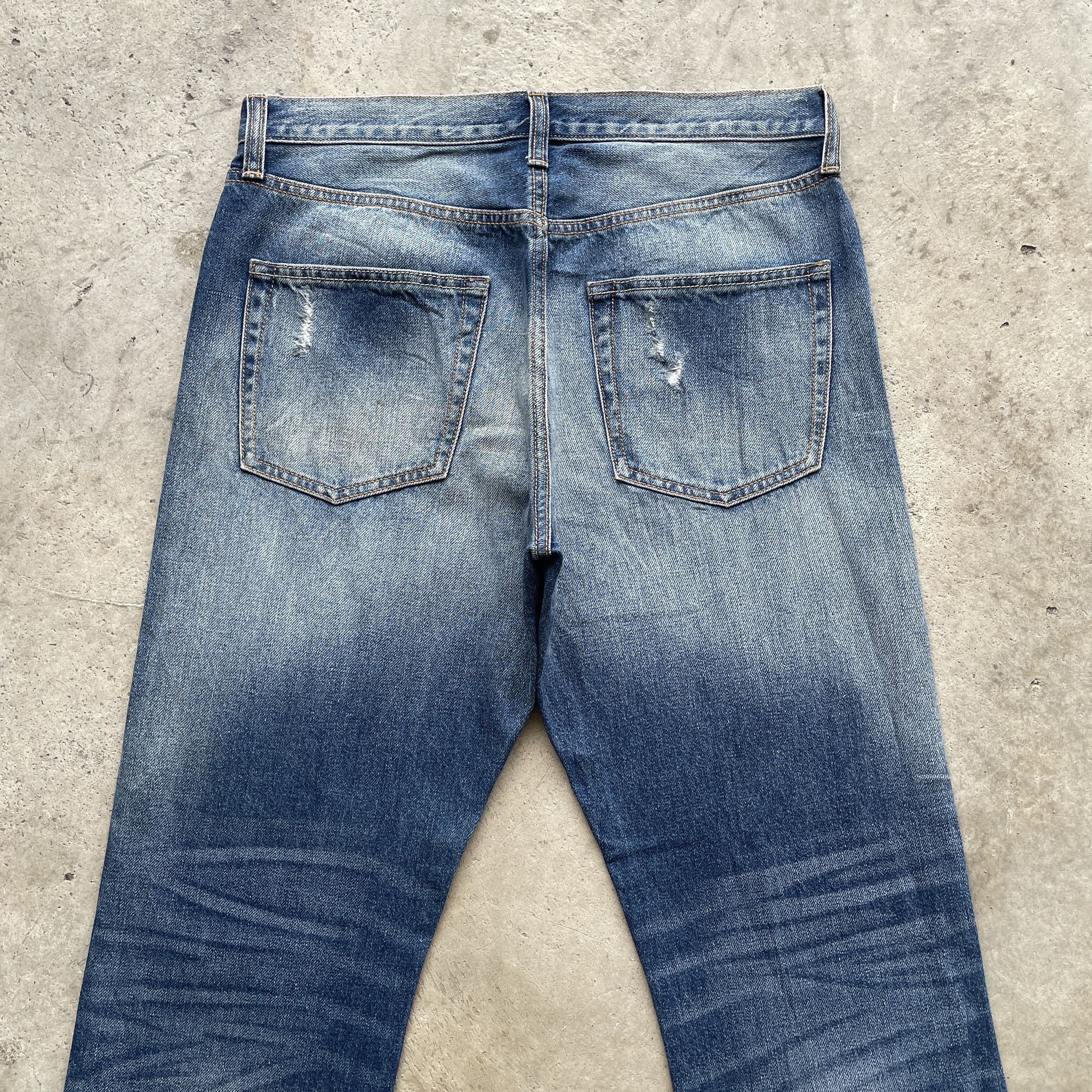 Japanese Brand Vintage Japanese Stonewashed Distressed Faded Jeans Pants Size US 33 - 7 Thumbnail