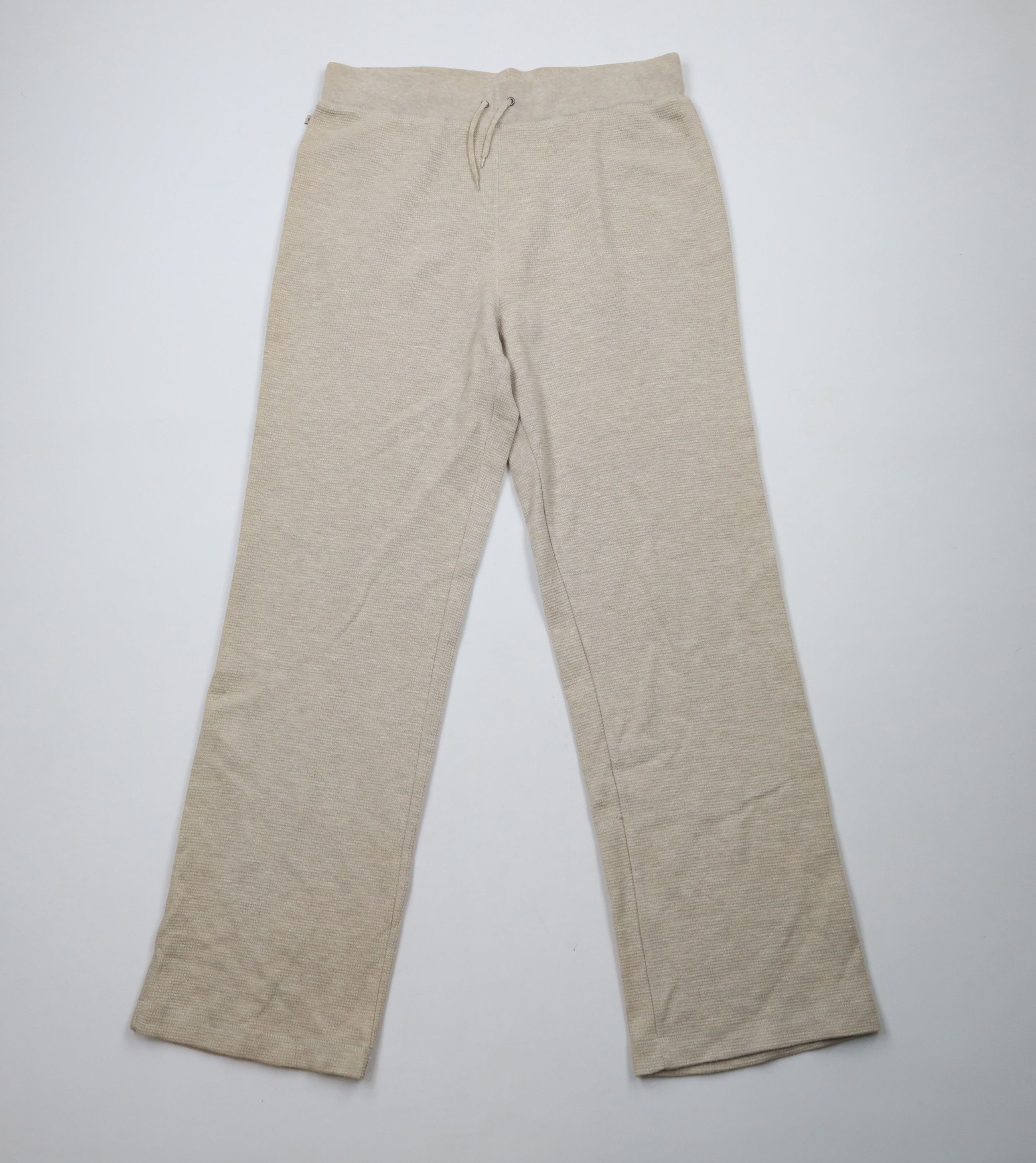 Ralph Lauren × Vintage Vintage 90s Ralph Lauren Waffle Knit Wide Leg Sweatpants Size 32" / US 10 / IT 46 - 1 Thumbnail