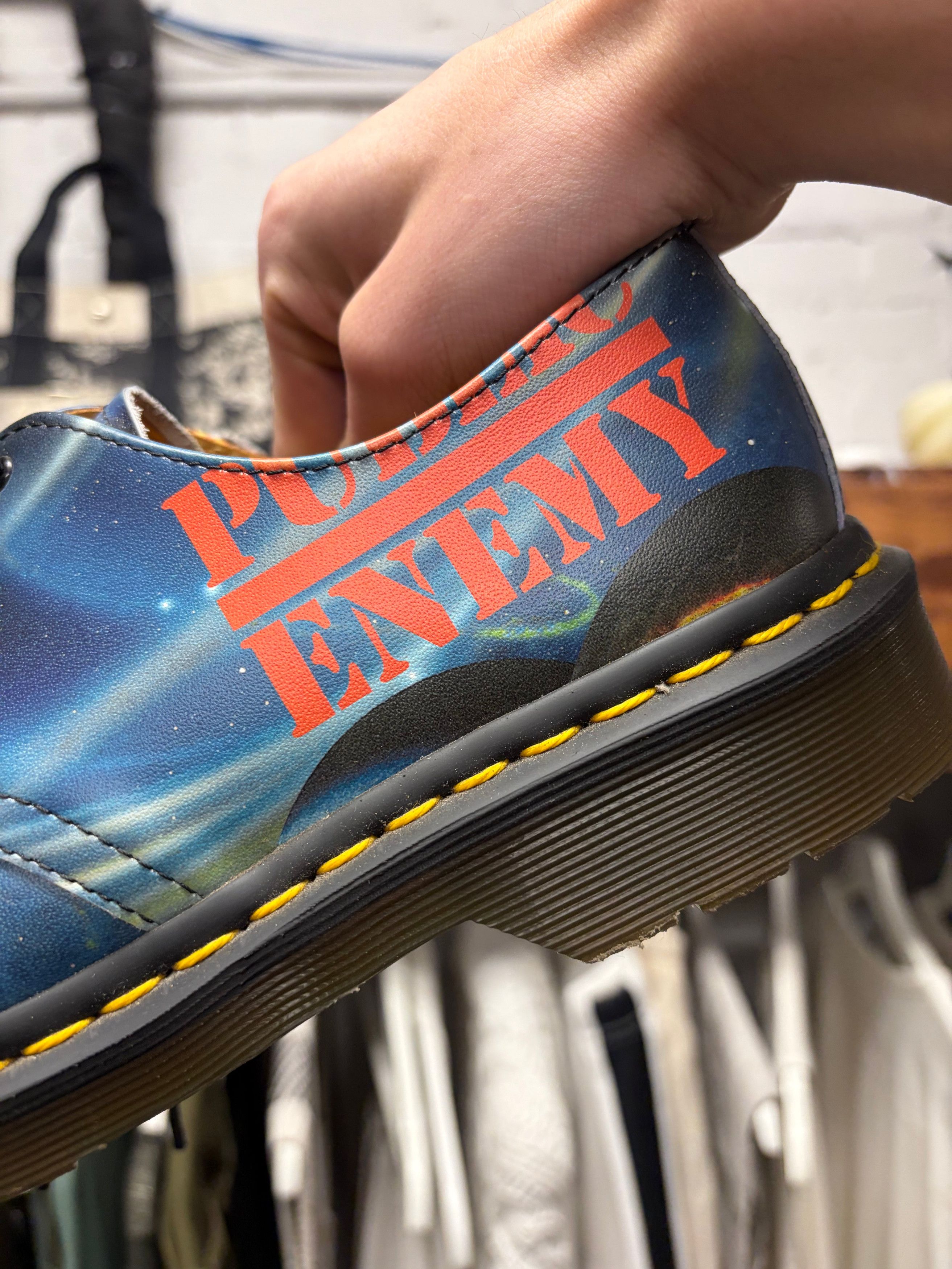 Supreme Supreme x Undercover ‘Public Enemy’ Doc Martens ‘1461’ Leather Platform Derbys Size US 8 / EU 41 - 2 Thumbnail