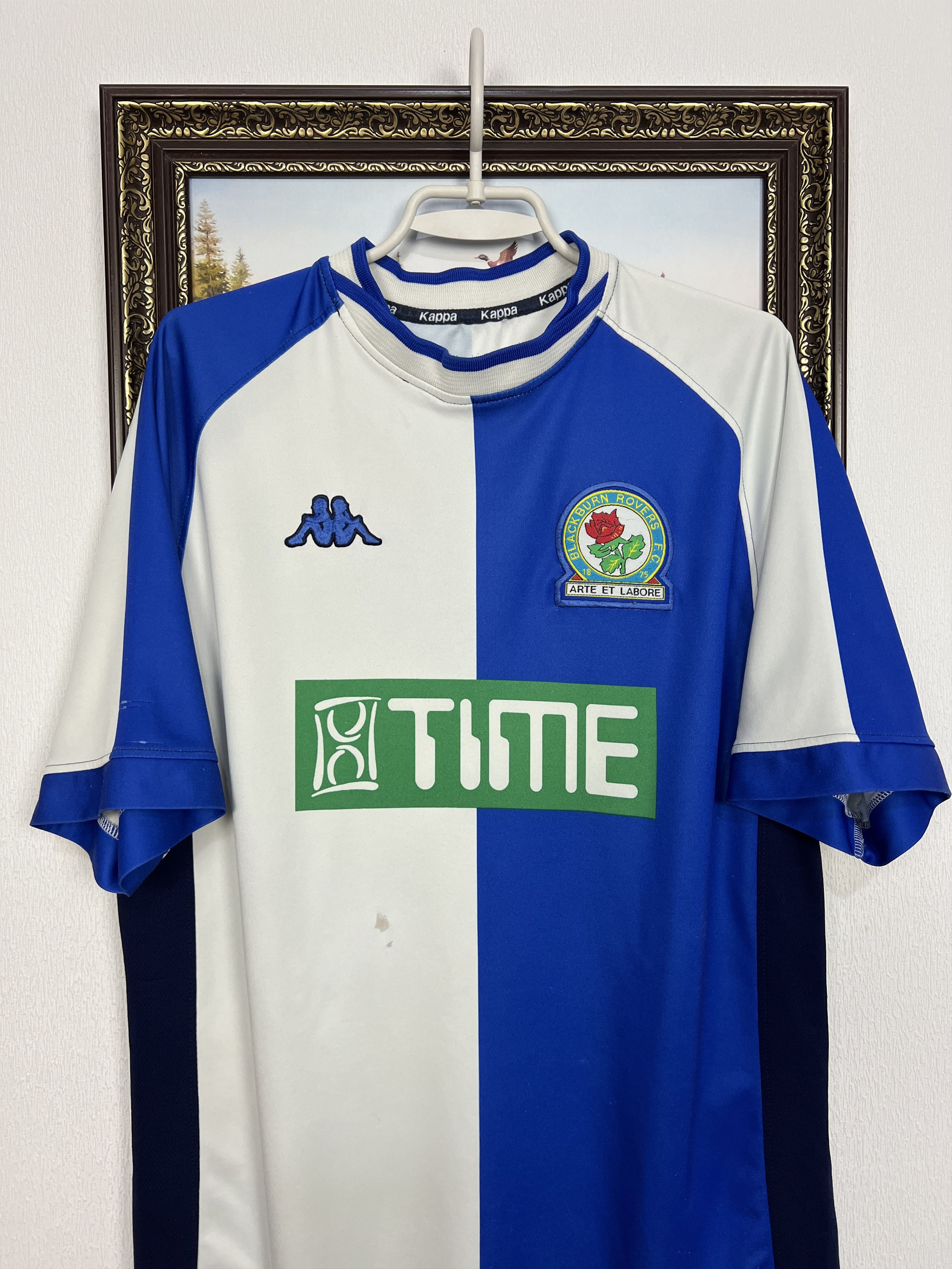 Kappa Blackburn Rovers Home football shirt Soccer Jersey Trikot Size US L / EU 52-54 / 3 - 2 Thumbnail