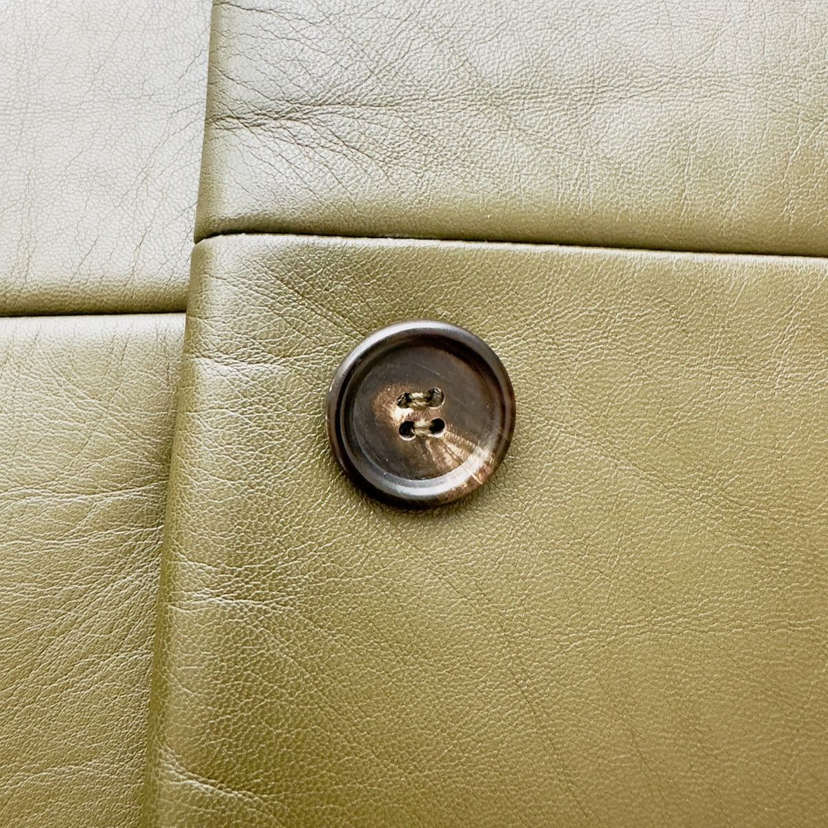 Miu Miu MIU MIU Nappa Leather Jacket in Mossy Green Size US L / EU 52-54 / 3 - 11 Thumbnail