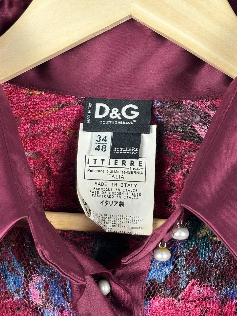Dolce & Gabbana Rare Dolce Gabbana Luxury Viscouse Mesh Floral Shirt Size L / US 10 / IT 46 - 9 Thumbnail