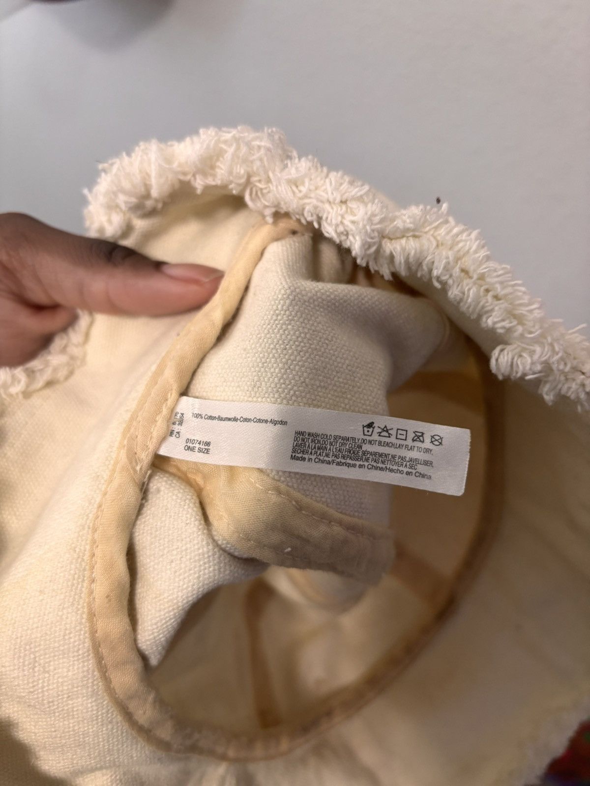 Vintage Vintage Cream Bucket Hat Size ONE SIZE - 4 Thumbnail
