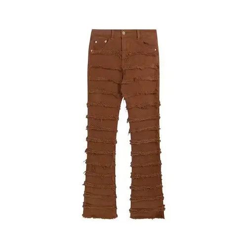 Japanese Brand × Jean Brown Stacked Denim Jeans Size US 32 / EU 48 - 2 Thumbnail
