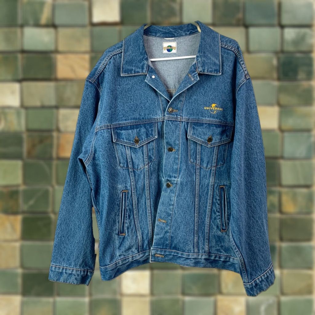 Vintage VINTAGE Universal Studios Embroidered Button Denim Jacket Chest 52 Jacket Men 2XL Blue 90s Casual Oversized 2XL Chest 52 Denim Size US 39 - 1 Thumbnail