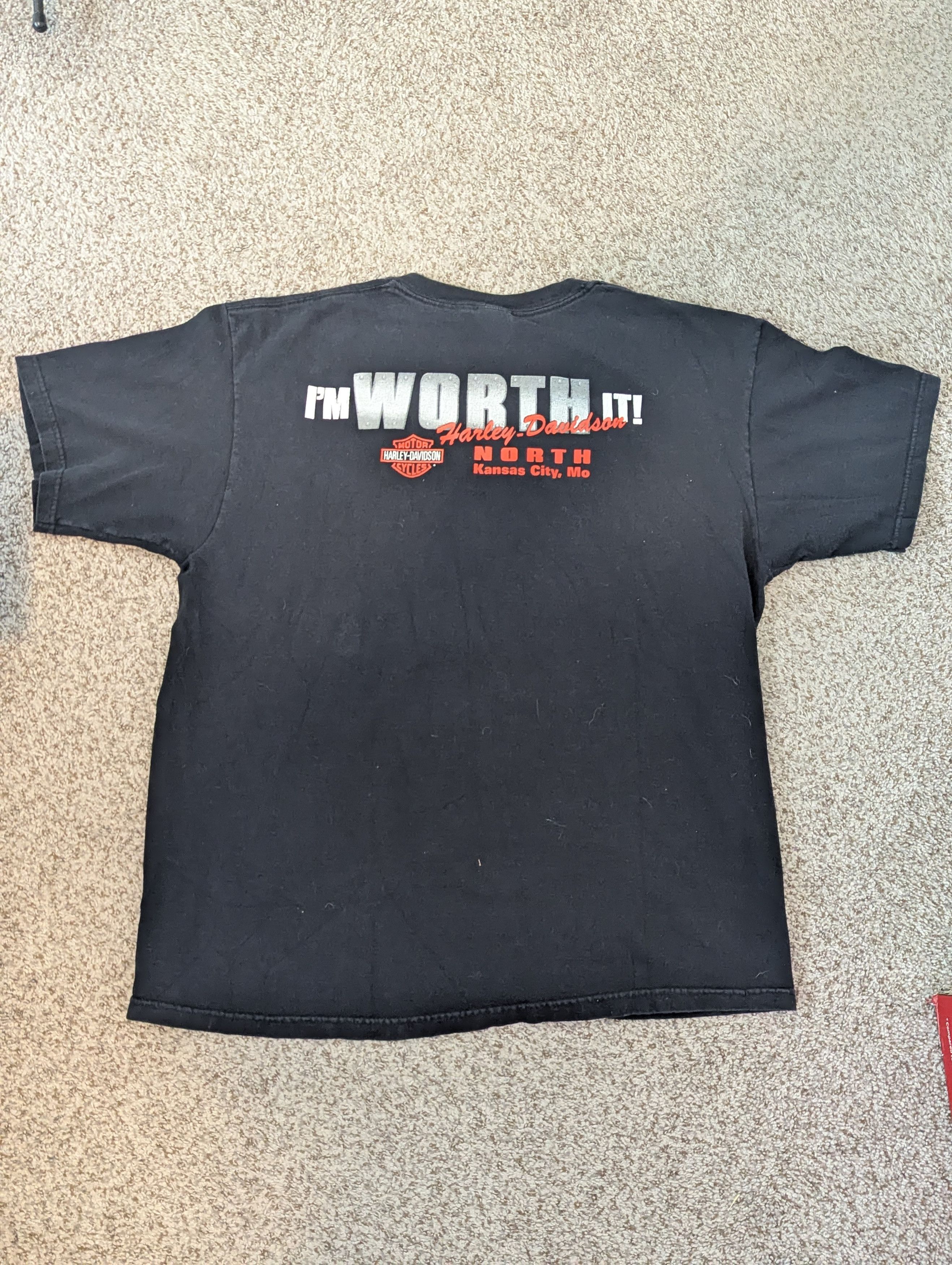 Anvil Men's XL Harley Davidson KC Tshirt - Preowned Size US XL / EU 56 / 4 - 1 Thumbnail