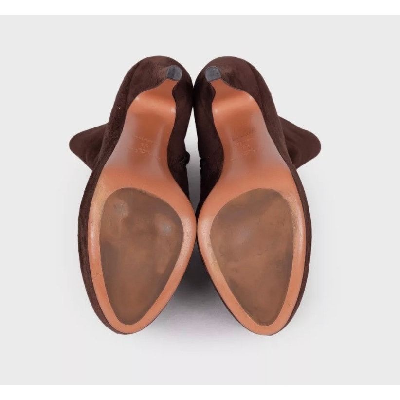 Alaia Alaïa Dark Brown Suede Ankle Boots - Size 39 Size US 8 / IT 38 - 5 Thumbnail