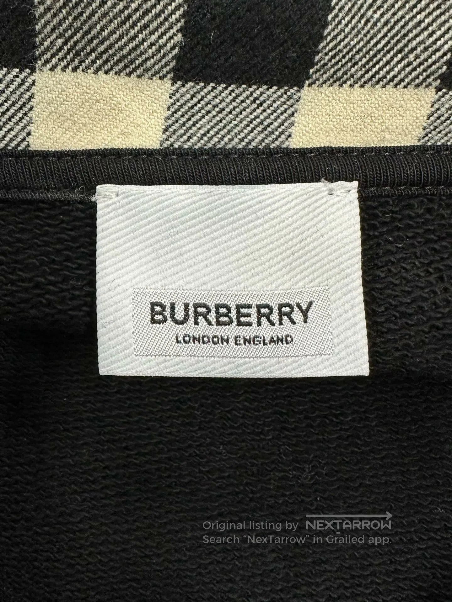 Burberry Burberry Black Zip-Up Plaid Hooded Sweatshirt Jacket| Size M / US 6-8 / IT 42-44 - 3 Thumbnail