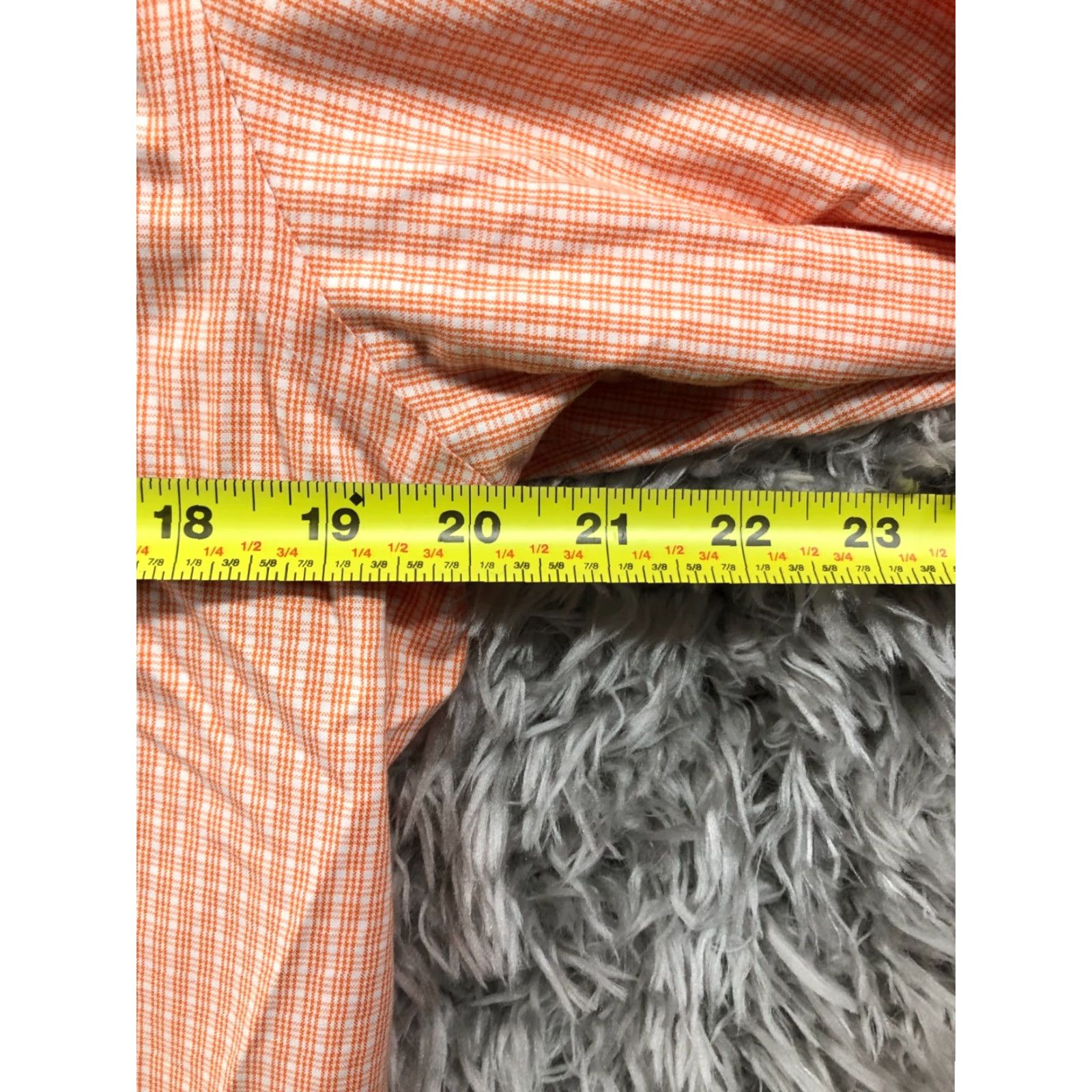 Lands' End Lands' End Shirt Mens 15.5 Orange Plaid Button-Down Long Sleeve Collar Vintage No Size US L / EU 52-54 / 3 - 4 Thumbnail