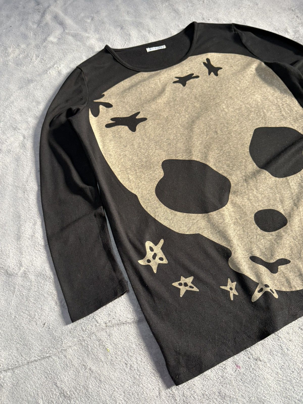 Japanese Brand Bobo Softcore Goth Abstract Skull Play Or Die Print Tee Size US M / EU 48-50 / 2 - 3 Thumbnail