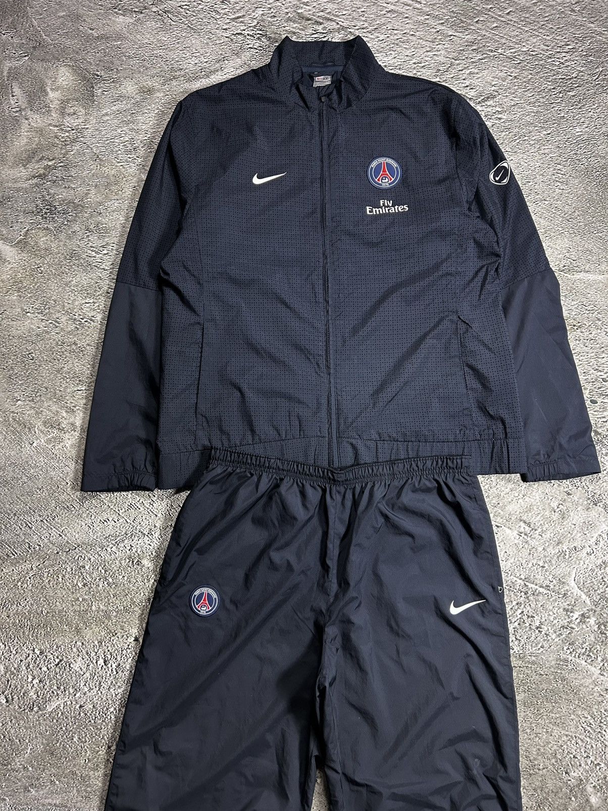 Nike × Vintage PSG Nike track suit vintage navy pants windbreaker 