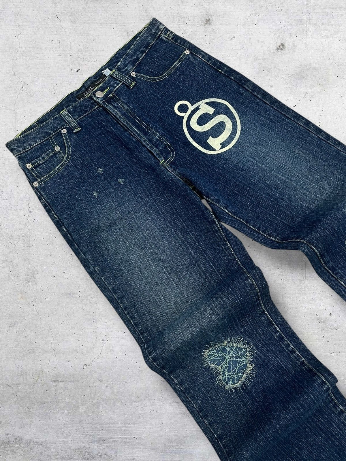 Hysteric Glamour VINTAGE SCENARIO STREETWEAR JAPAN DAICOCK DISTRESS OG DENIM Size US 33 - 10 Thumbnail