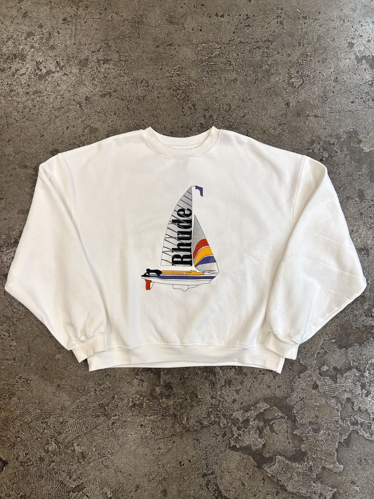 Rhude Rhude Catamaran Champion Crewneck Size US XL / EU 56 / 4 - 1 Thumbnail