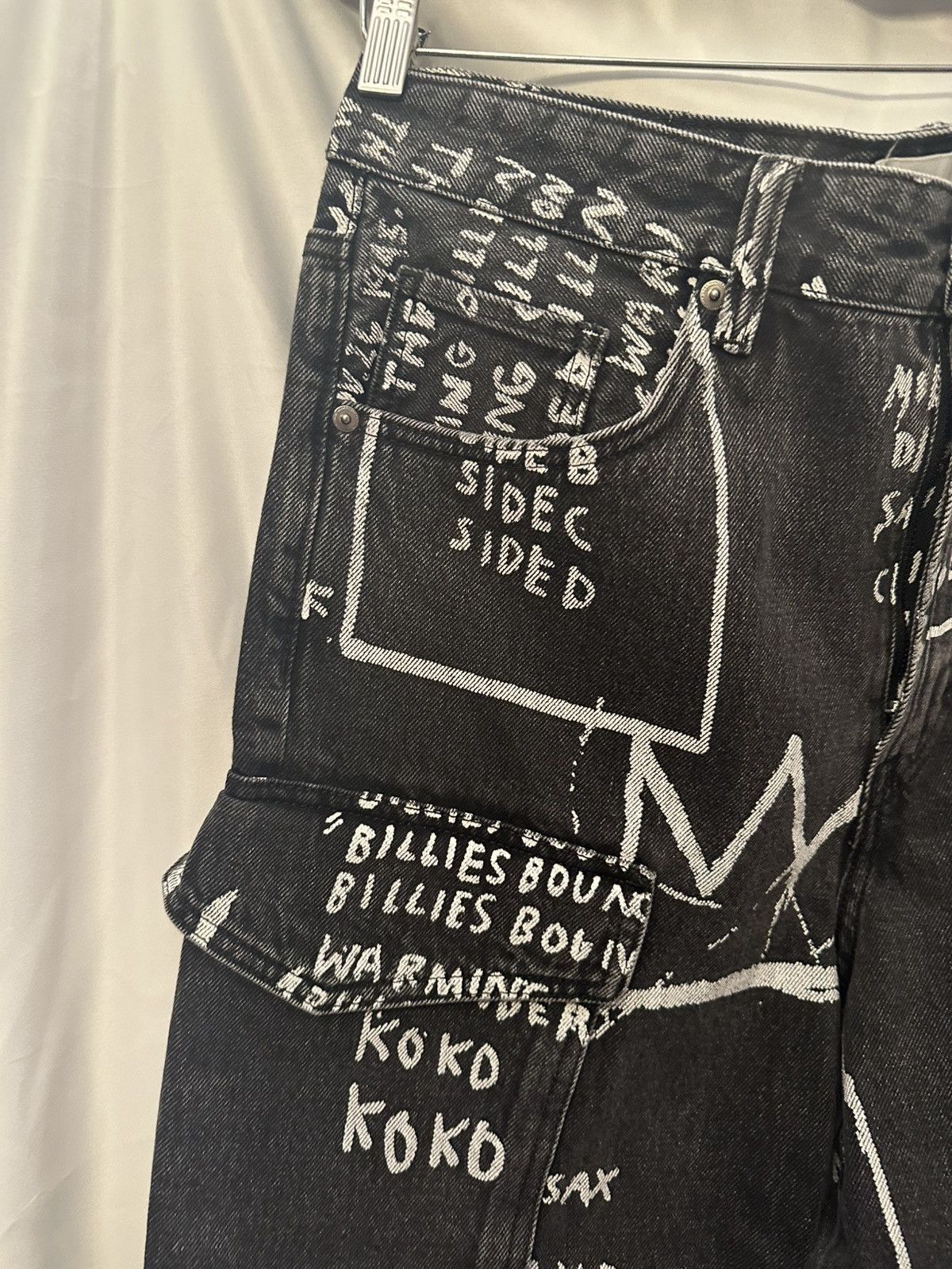 H&M × Jean-Michel Basquiat × Who Decides War JMB x H&M x Who Decides War Denim Size US 32 / EU 48 - 5 Thumbnail