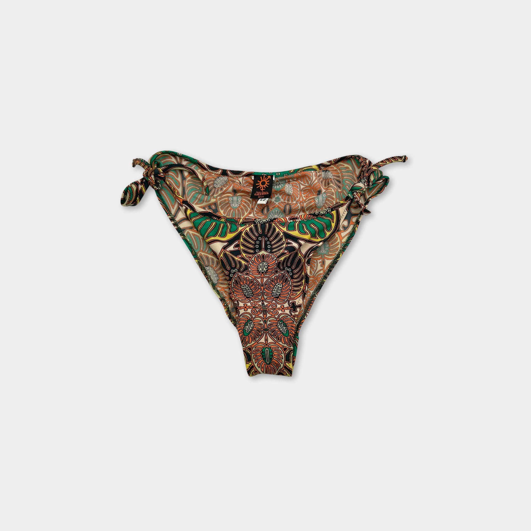 Jean Paul Gaultier Jean Paul Gaultier Soleil "Tribal Batik" Print Bikini Set Size ONE SIZE - 4 Thumbnail