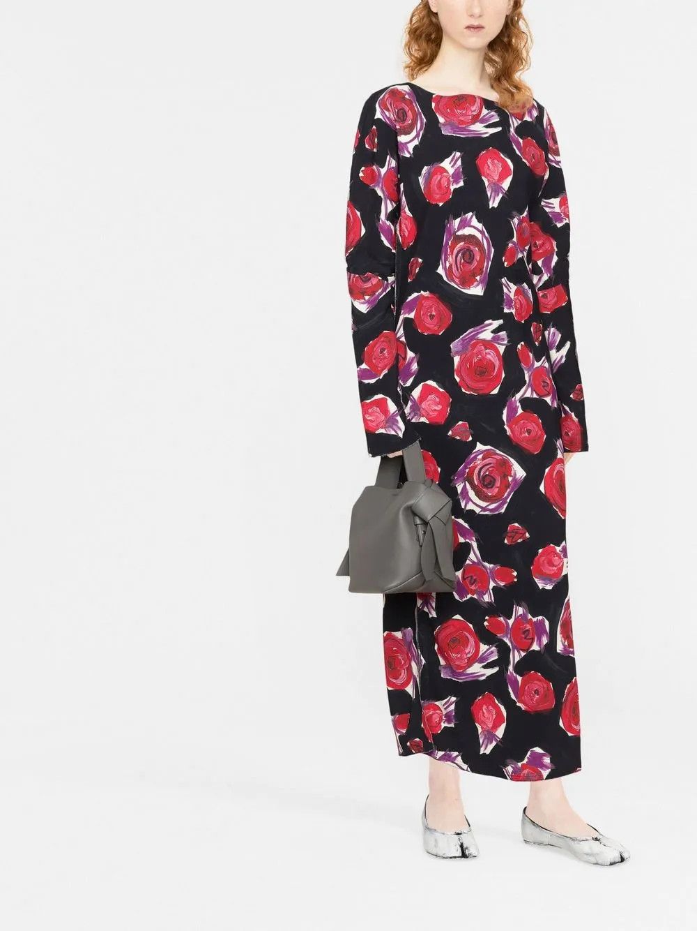 Marni o1y1025 Midi Dress in Multicolor Size M / US 6-8 / IT 42-44 - 4 Thumbnail