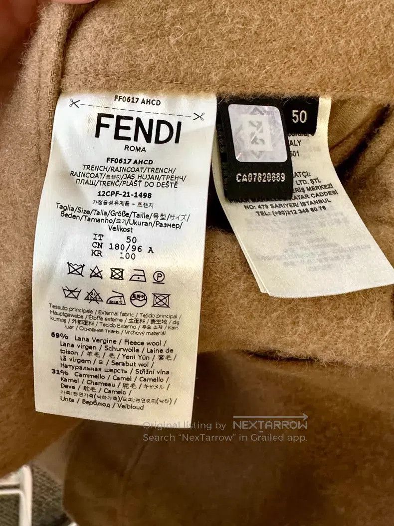 Fendi Fendi Men's Double-Sided Wearable Wool Coat Size US M / EU 48-50 / 2 - 5 Thumbnail