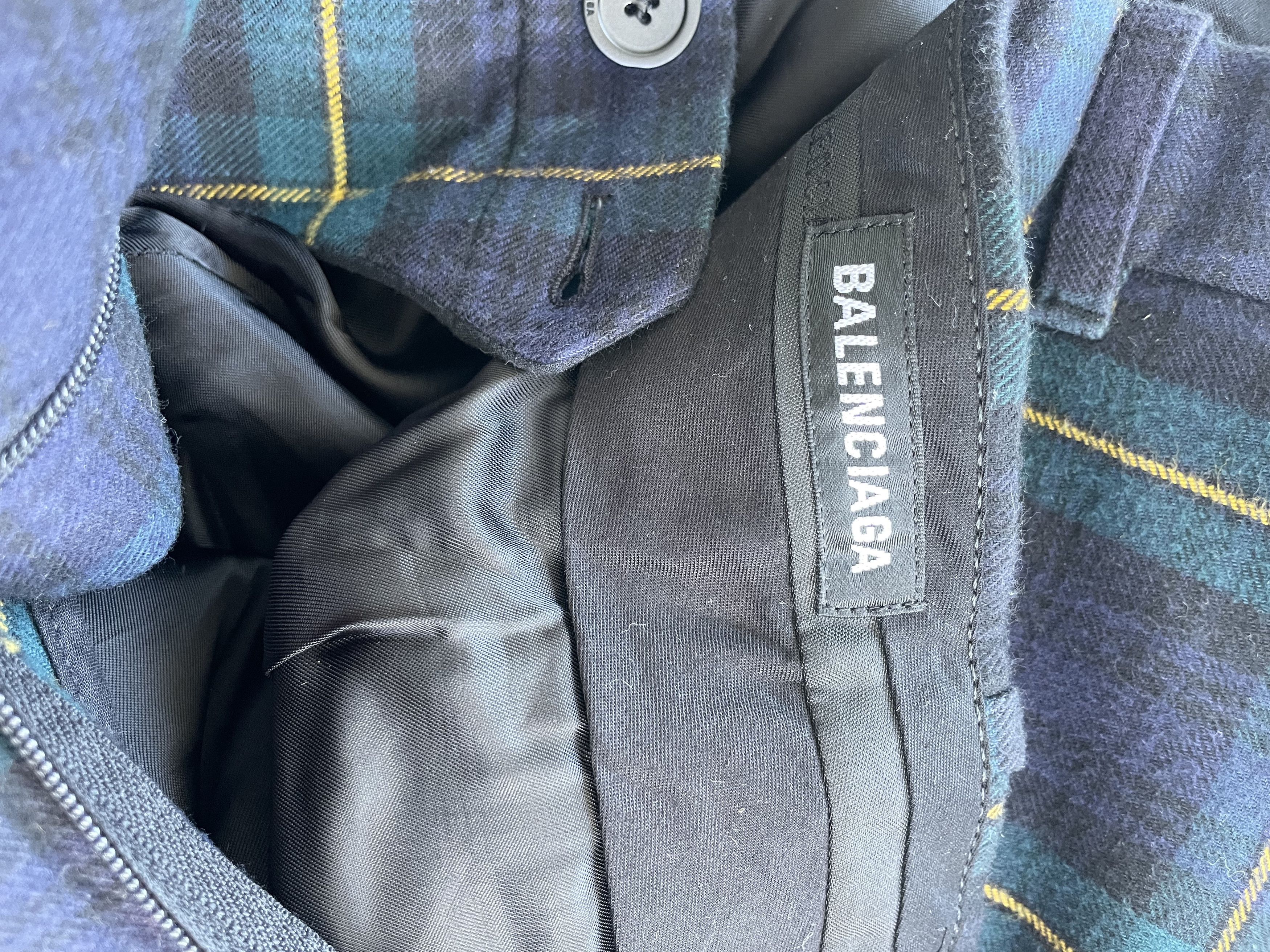balenciaga plaid pants