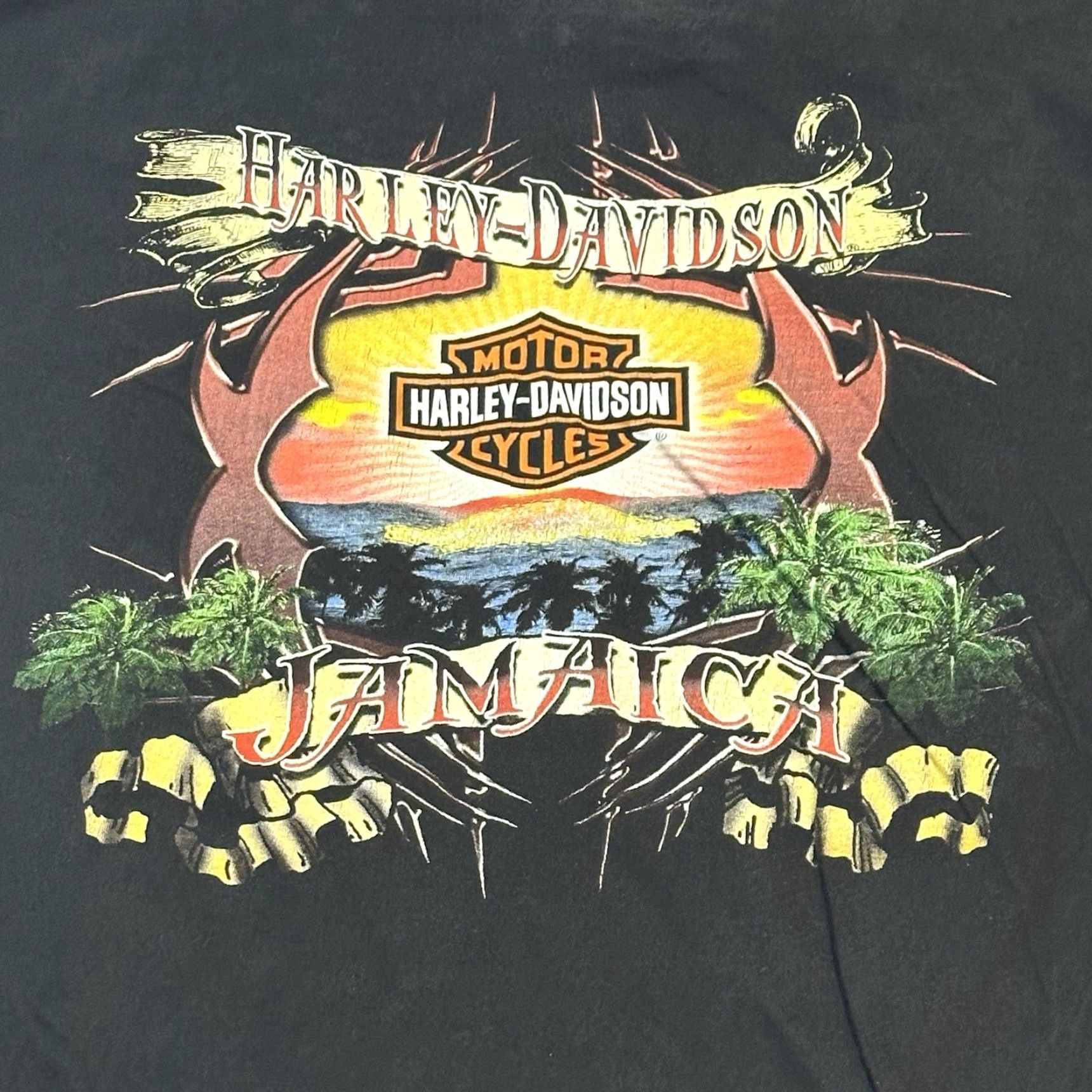 Harley Davidson Harley-Davidson Jamaica Island Graphic Biker Tee Men's 3XL Shirt Size US XXL / EU 58 / 5 - 2 Thumbnail