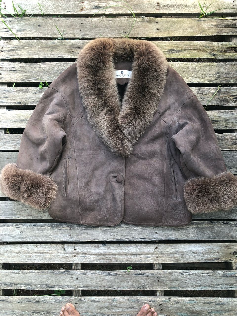 Pierre Balmain Vintage Pierre Balmain Faux Fur Leather Coat Jacket Size US M / EU 48-50 / 2 - 1 Thumbnail