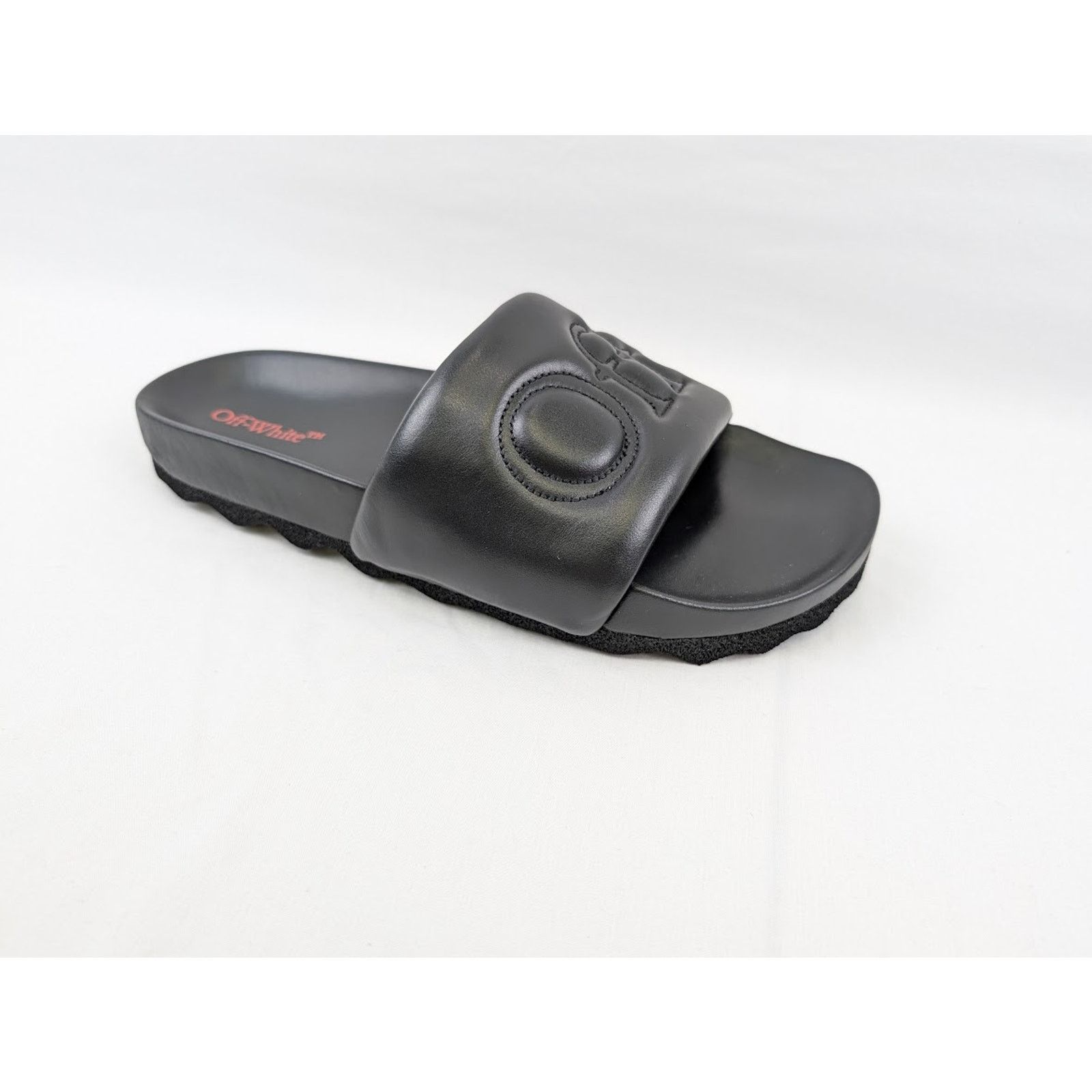 Off-White o1rshd1 Bookish Leather Slider in Black Size US 12 / EU 45 - 7 Thumbnail