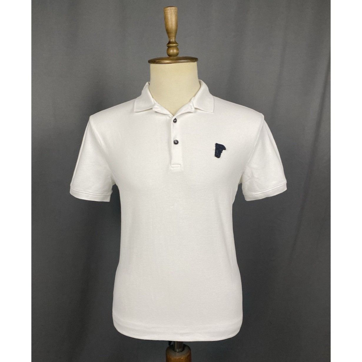 Versace Versace Collection Small Logo Men's White Polo T-Shirt Size Size US L / EU 52-54 / 3 - 1 Thumbnail