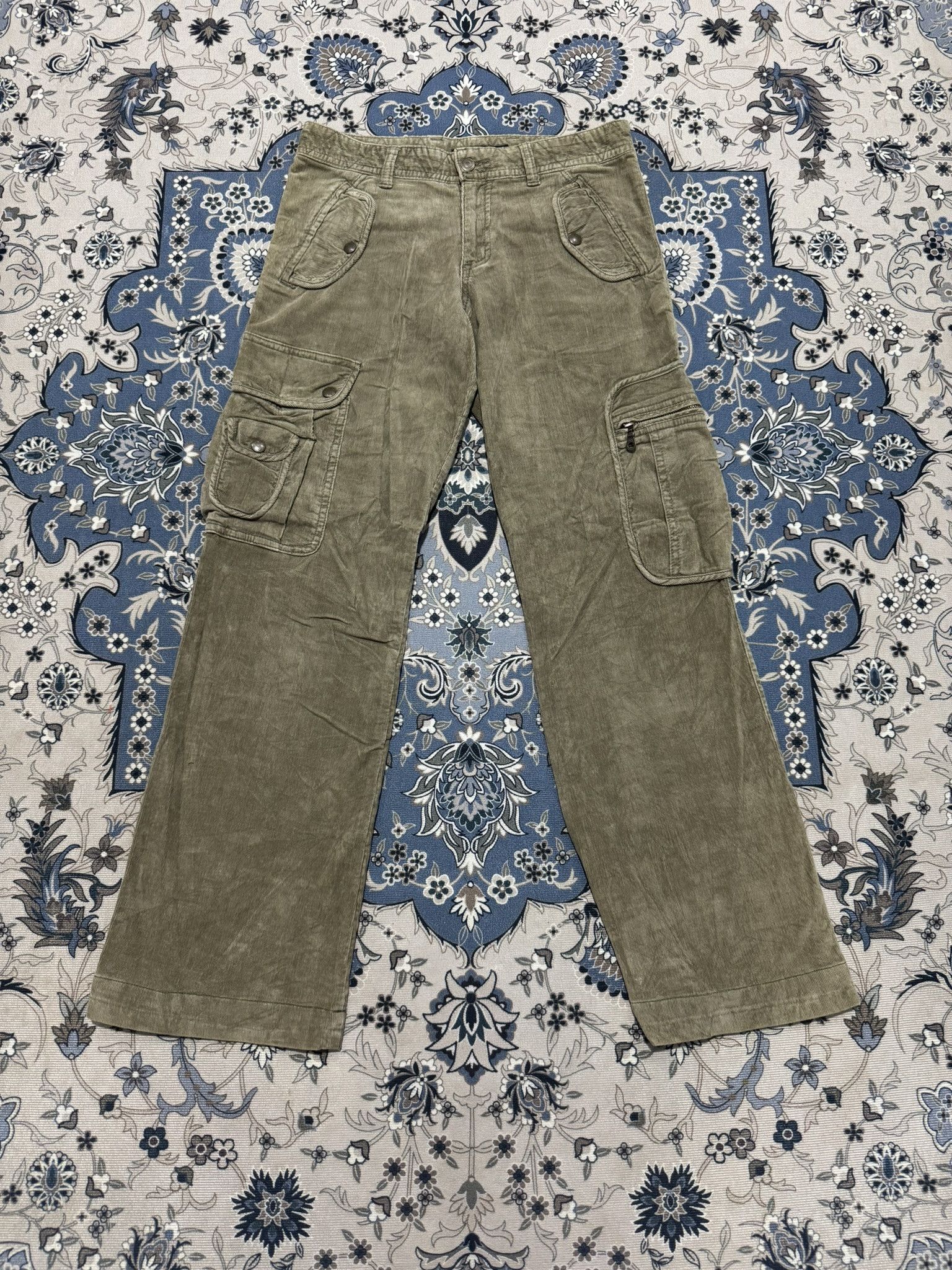 Beauty Beast × If Six Was Nine × Japanese Brand Japanese Brand Appena Due Corduroy Tactical Cargo Pants Size US 30 / EU 46 - 1 Thumbnail