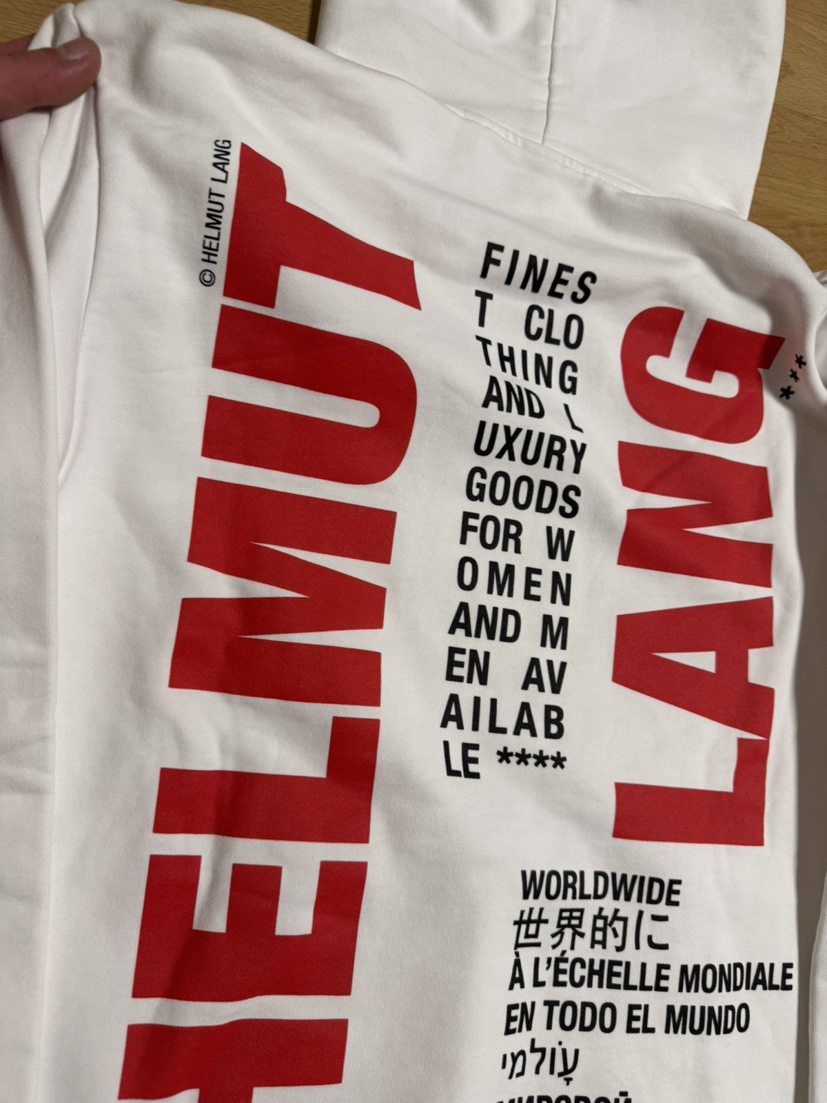 Helmut Lang Helmut Lang „Impress" Worldwide Hoodie Size US S / EU 44-46 / 1 - 7 Thumbnail