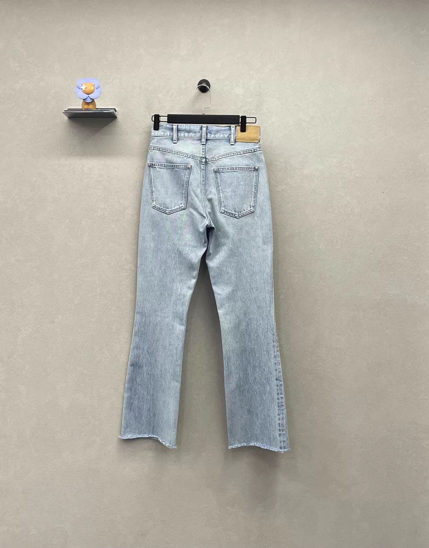 Celine CELINE Vintage Wash Sky Blue Flare Jeans 25 Size 25" / US 0 / IT 36 - 3 Thumbnail