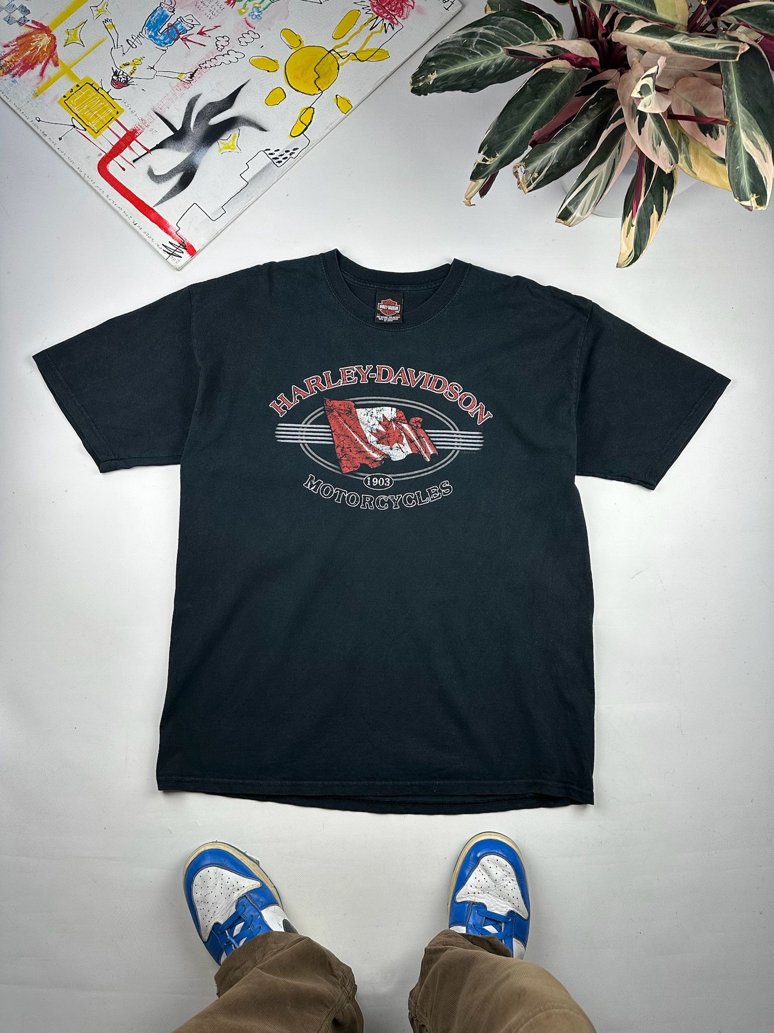 Harley Davidson Vintage Harley Davidson Red Rock Canada T Shirt Size US XL / EU 56 / 4 - 2 Thumbnail