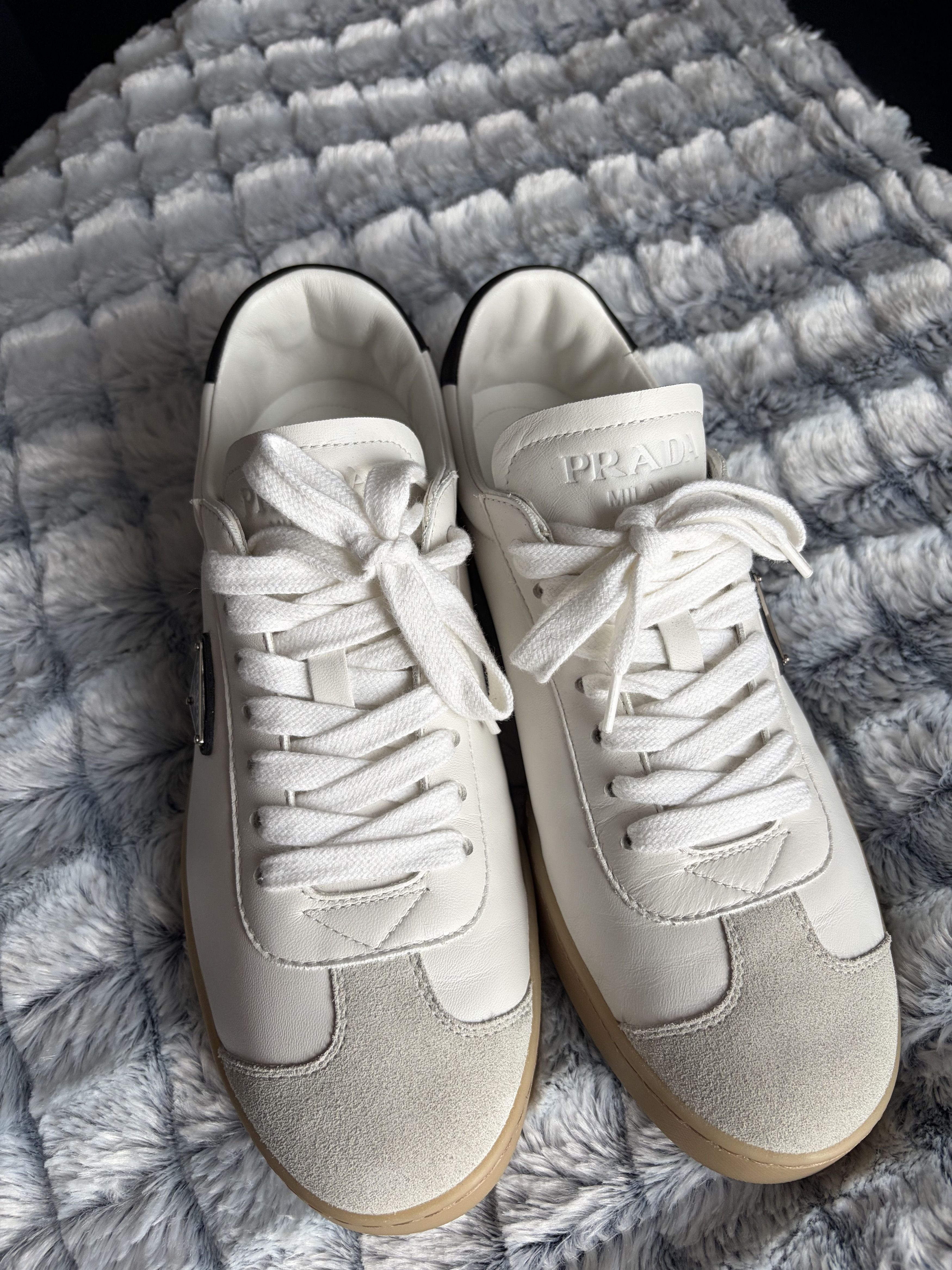 Prada Nappa Leather Sneakers Size US 9 / EU 42 - 4 Thumbnail