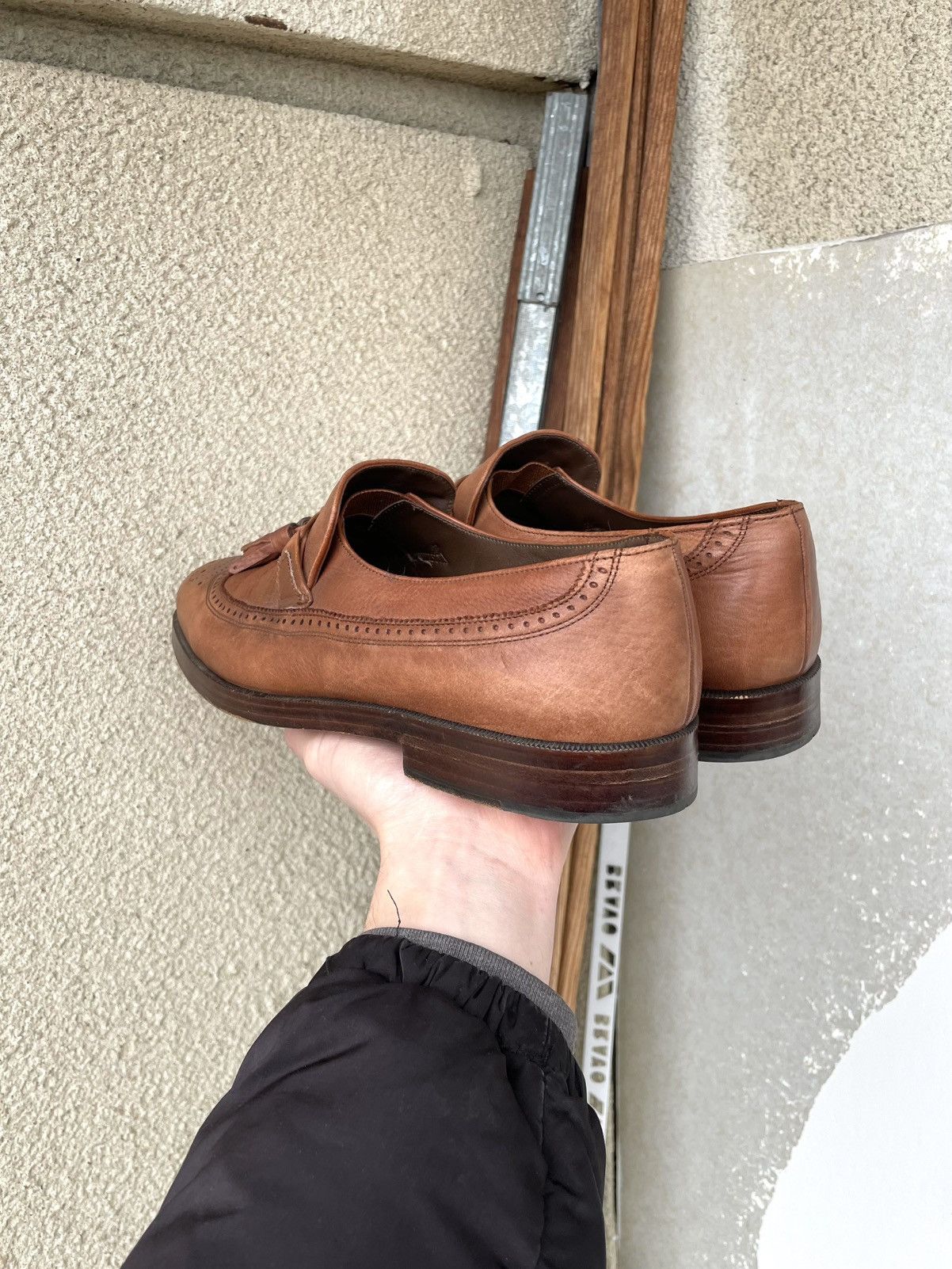 Bally Bally Suisse Leather Tassel Loafers Brogue Size 9.5 Brown Size US 9.5 / EU 42-43 - 10 Thumbnail
