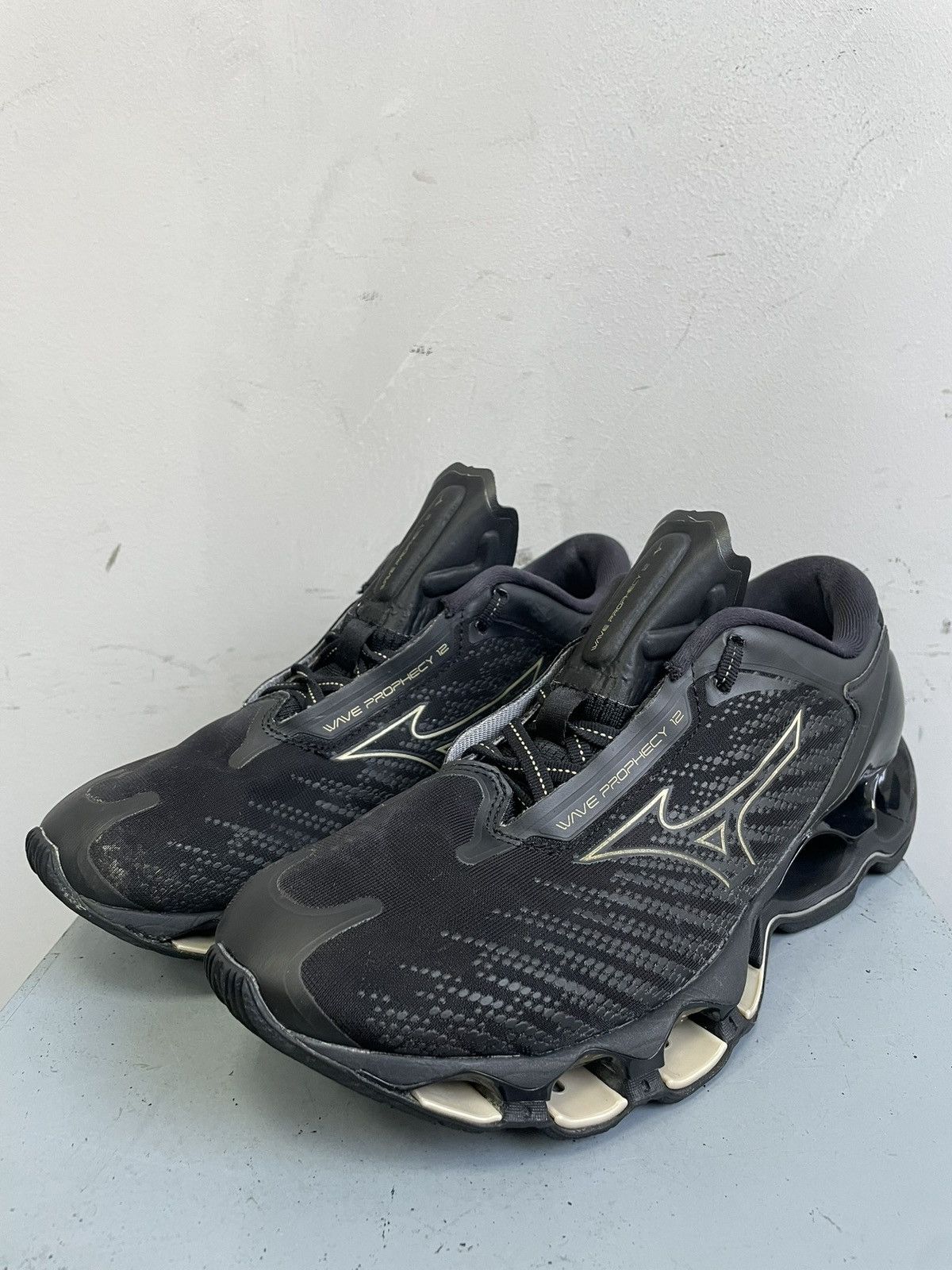 Other Mizuno Wave Prophecy Black Leather Shoes Streetwear Style Size US 8 / EU 41 - 6 Thumbnail