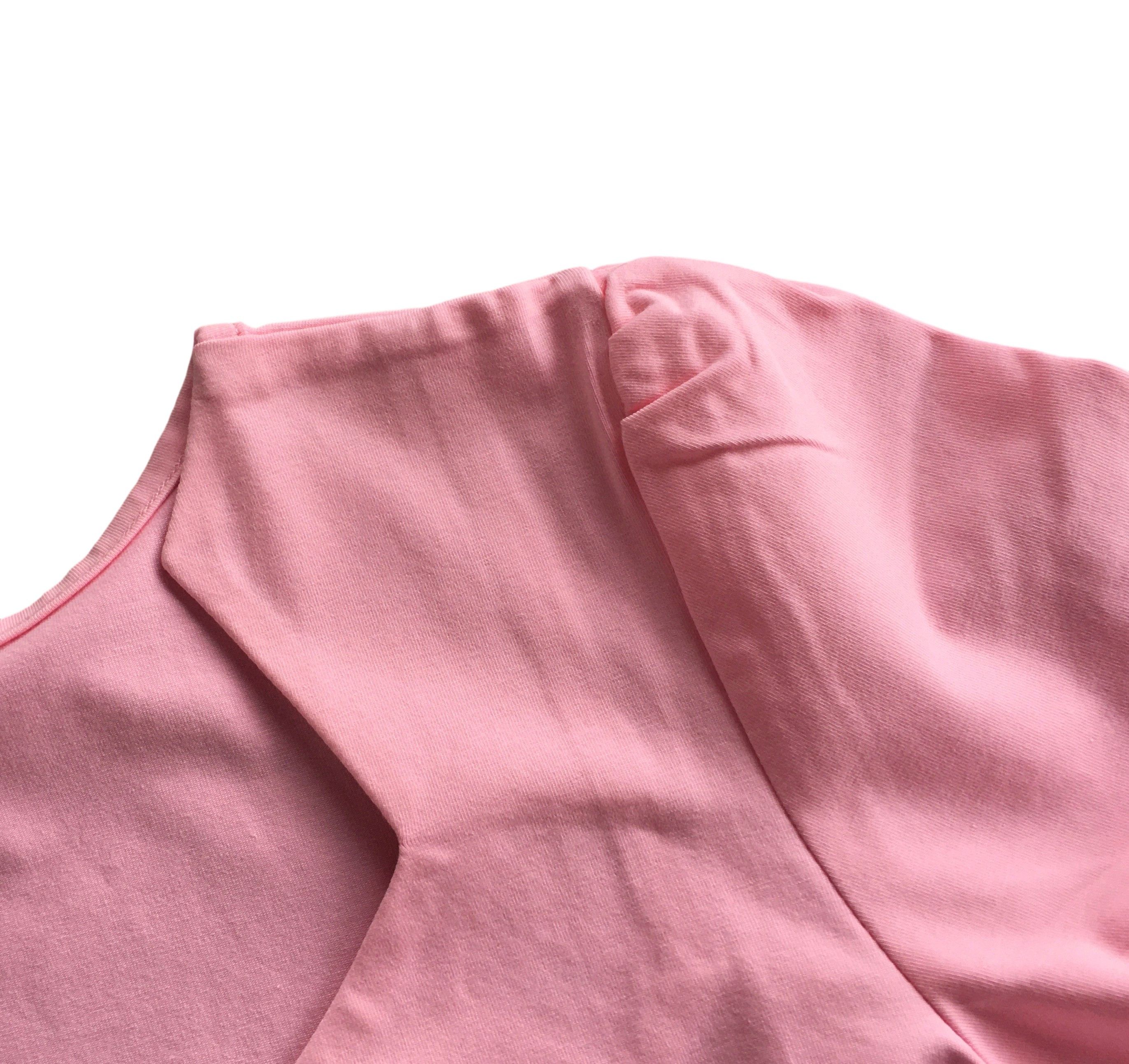 Other 50's Vintage Top V Neck Short Sleeve Fitted Tee Pink Size M / US 6-8 / IT 42-44 - 3 Thumbnail