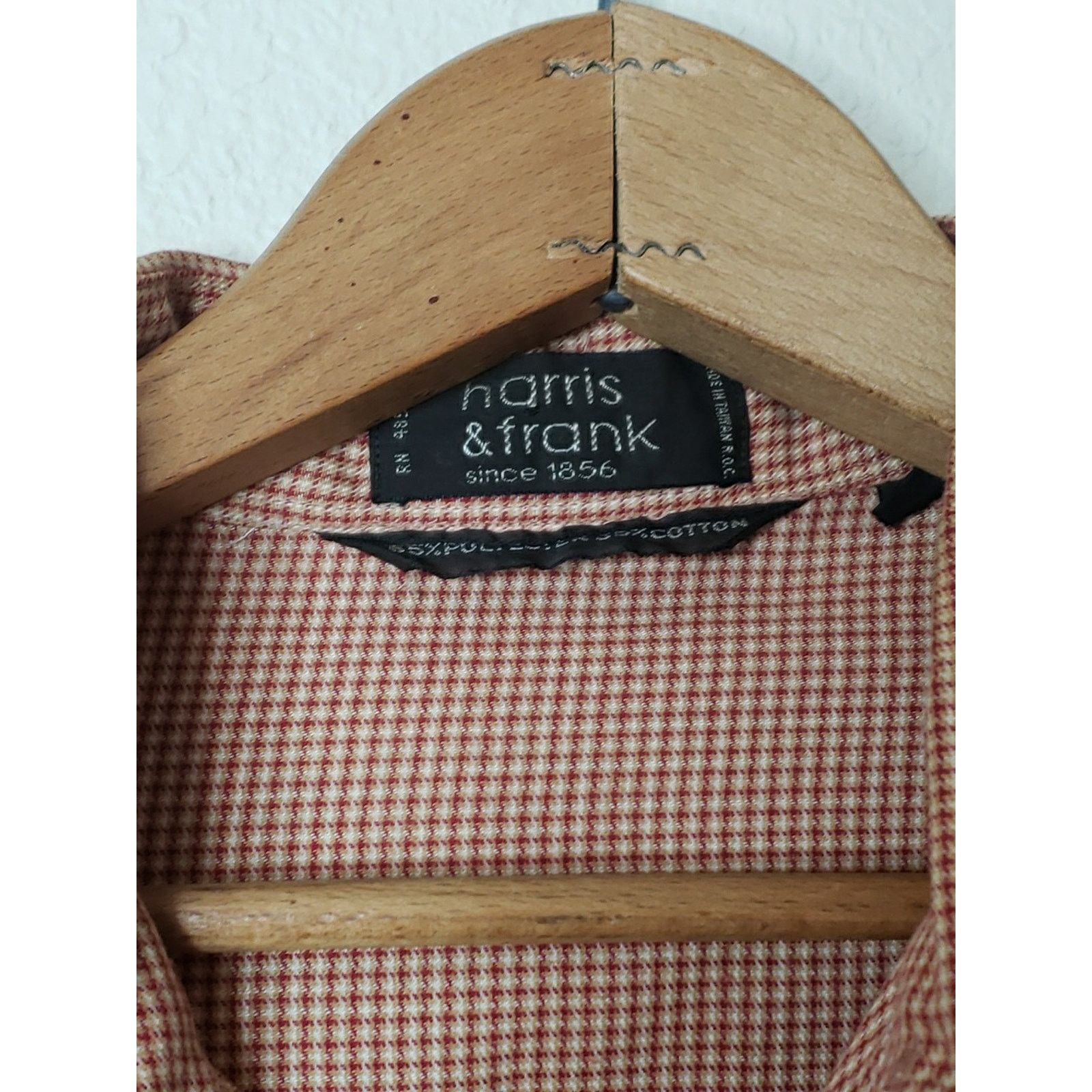 Other Mens Large Harris & Frank 60s 70s Vintage Button Down Shirt Size US L / EU 52-54 / 3 - 3 Thumbnail