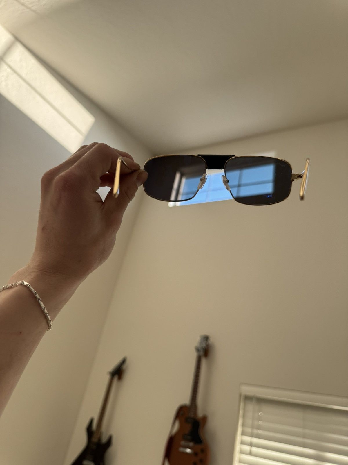 Cartier CARTIER CALFSKIN SQUARE SUNGLASSES Size ONE SIZE - 2 Thumbnail