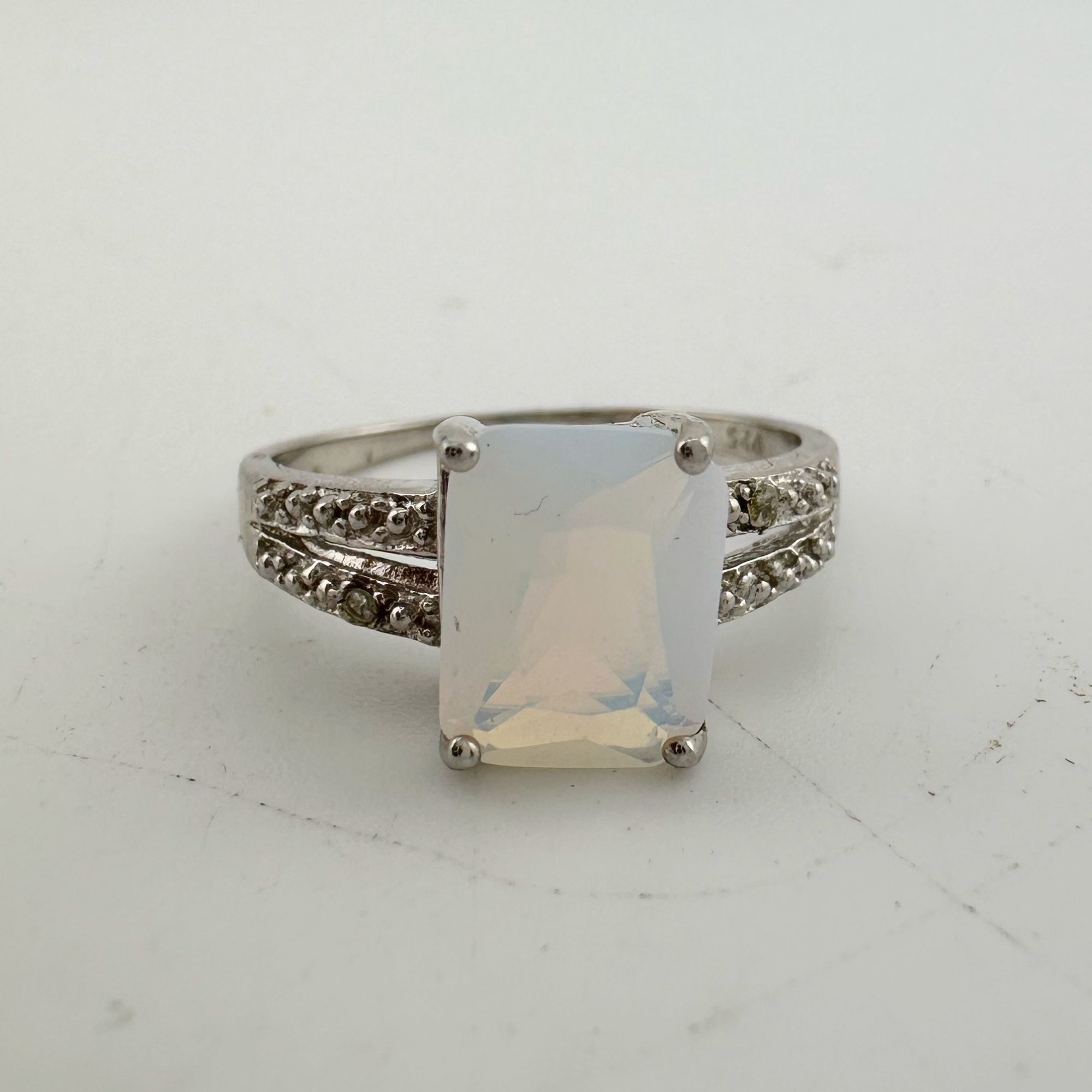 Other Beautiful Natural Opal Ring with Small Diamond Accent - Size Size ONE SIZE - 14 Thumbnail