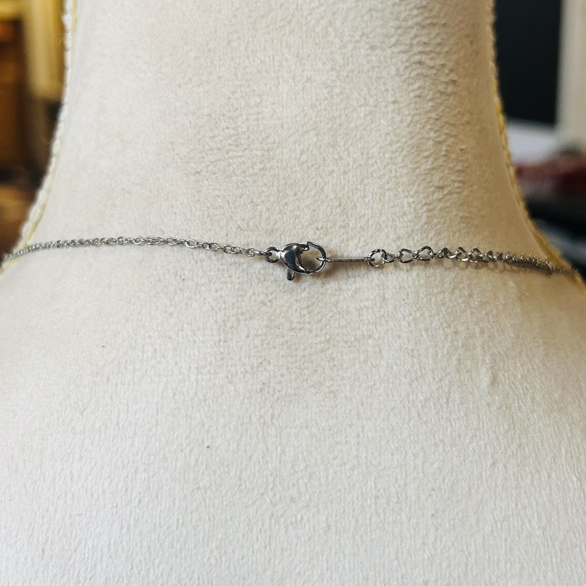 Handmade Handcrafted salvaged vintage simulated fire opal necklace Size ONE SIZE - 4 Thumbnail