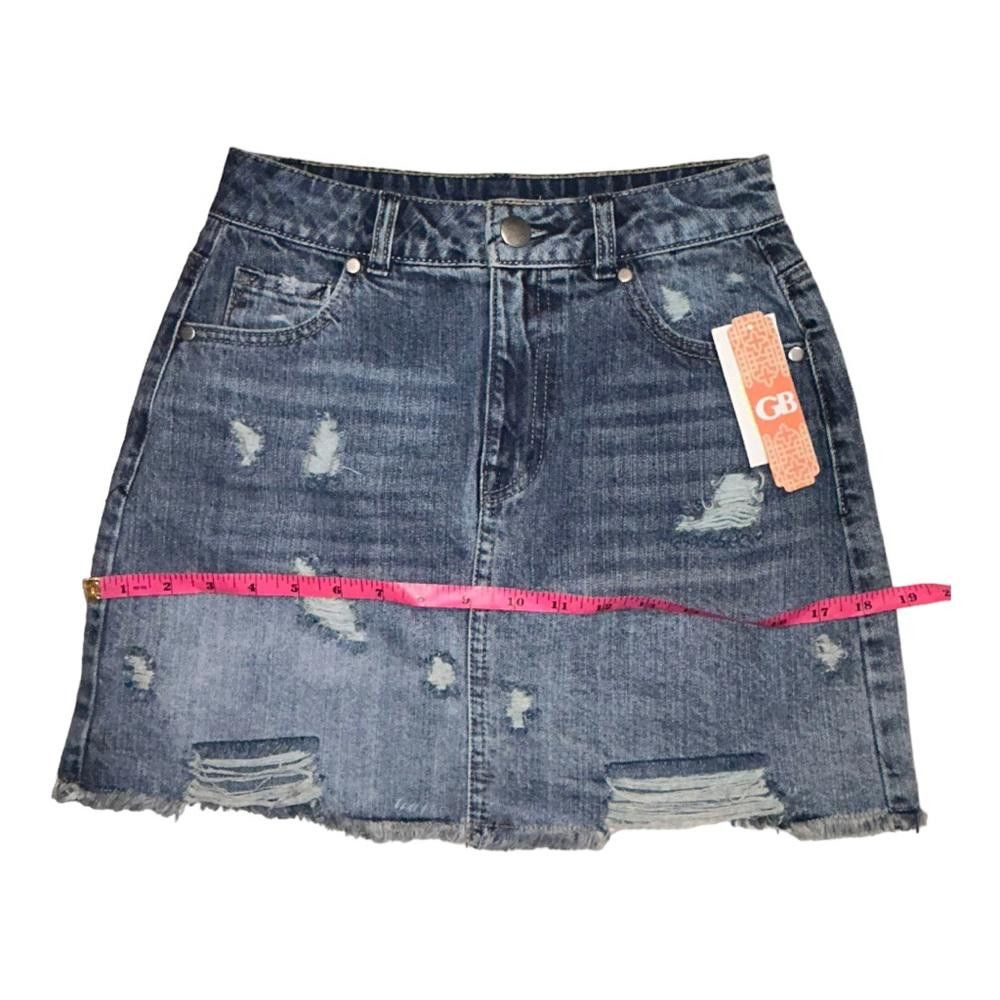 Designer Gianni Bini l NWT Distressed Raw Hem Skirt Size 3 Size 30" / US 8 / IT 44 - 5 Thumbnail
