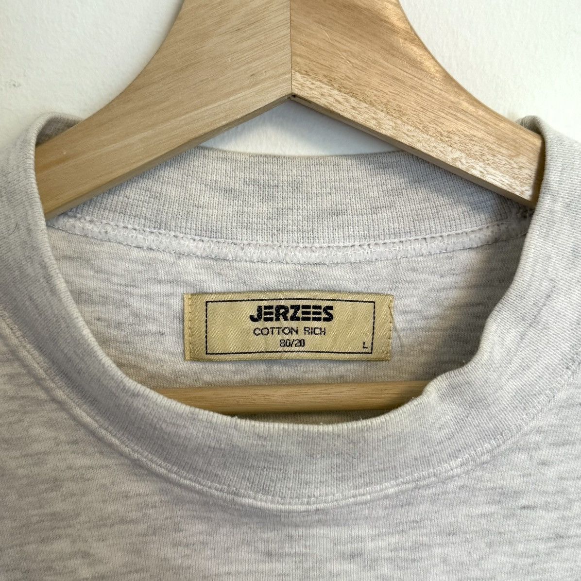 Jerzees × Vintage VTG 90s Jerzees Cotton Rich Germany Pullover Crewneck Size US L / EU 52-54 / 3 - 3 Thumbnail