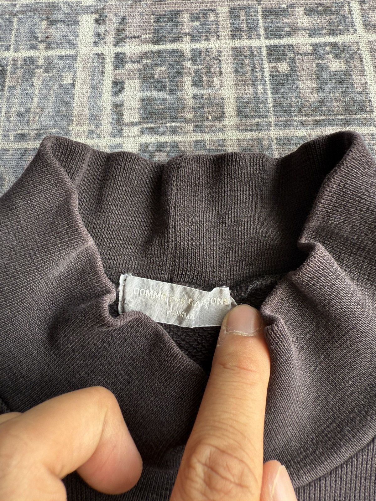 Comme des Garcons Homme Comme des Garcons Homme Mock Neck Size US M / EU 48-50 / 2 - 2 Thumbnail