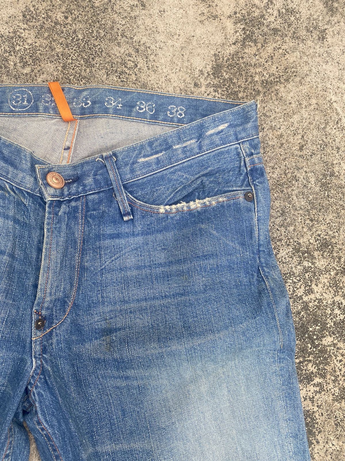 Japanese Brand Flare Jeans Earnest Sewn Distress Boot Cut Size US 31 - 9 Thumbnail