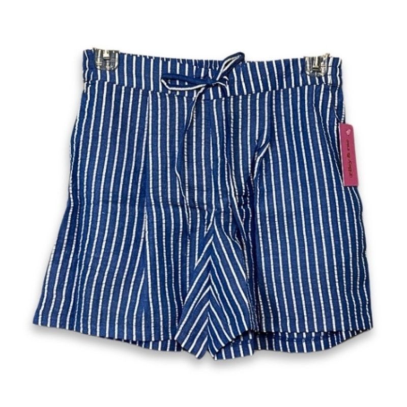 Other Riley & Rae Shorts Elastic Waist Striped Blue/White W XS NWT Size 26" / US 2 / IT 38 - 2 Thumbnail