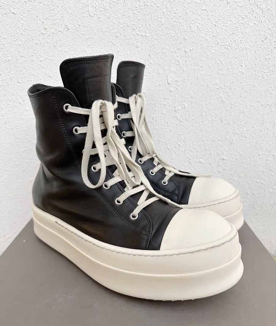 Rick Owens Rick Owens black and white Converse platform shoes Size US 11 / EU 44 - 3 Thumbnail
